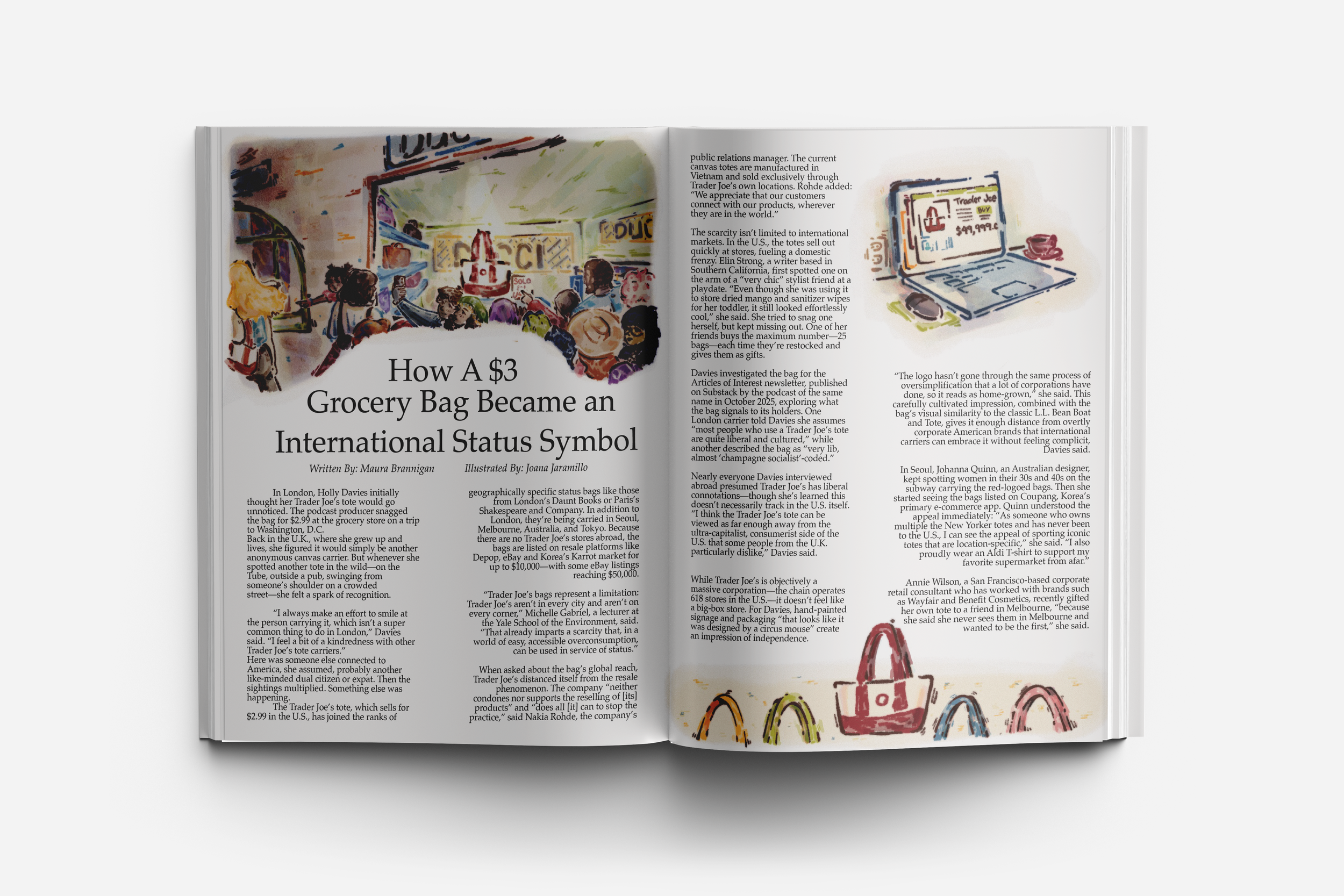 Quarter page mock up