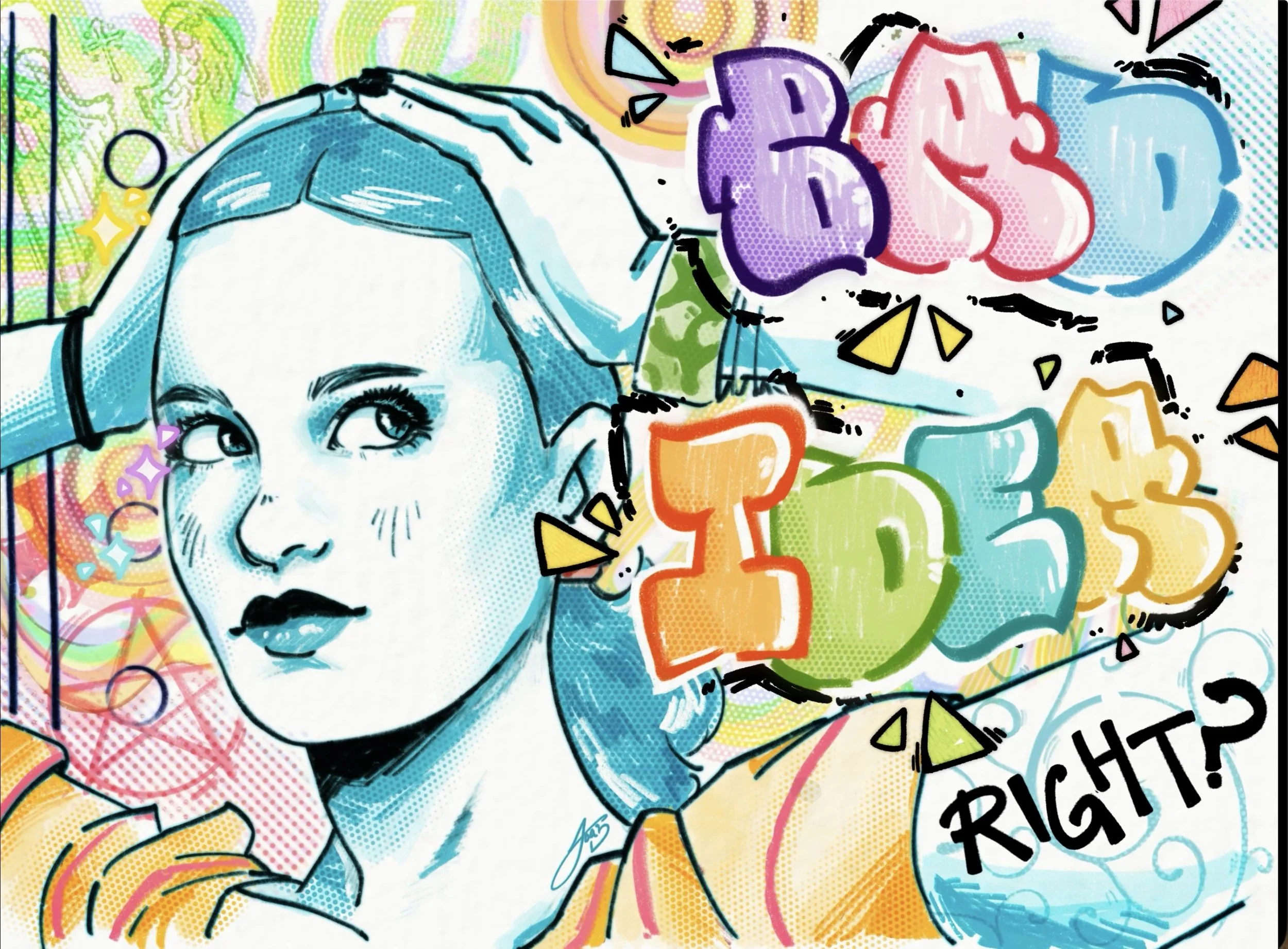 A personal project focusing on portrait work filled with fun colors and patterns to pop.