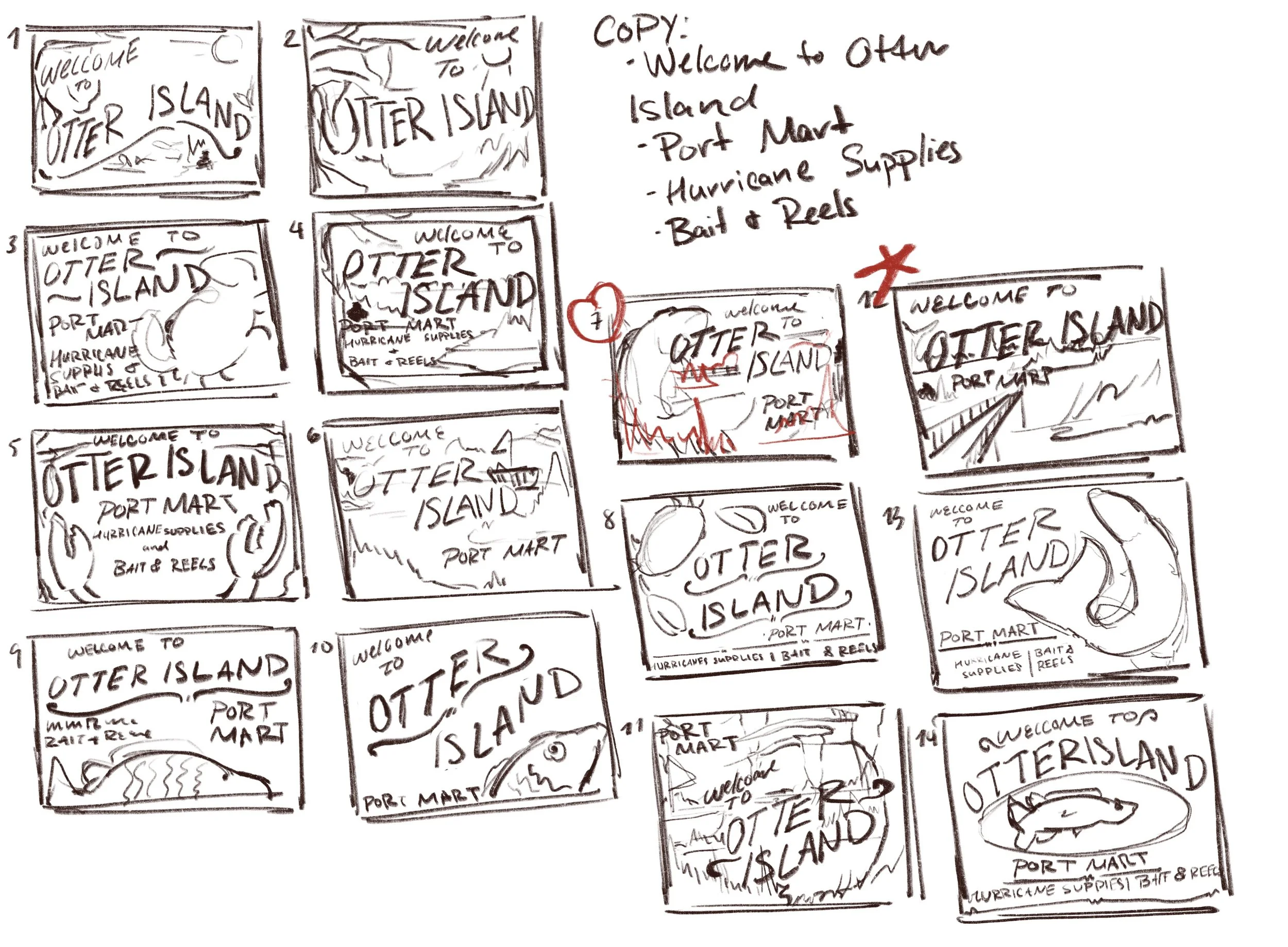 Scratched town poster thumbnails