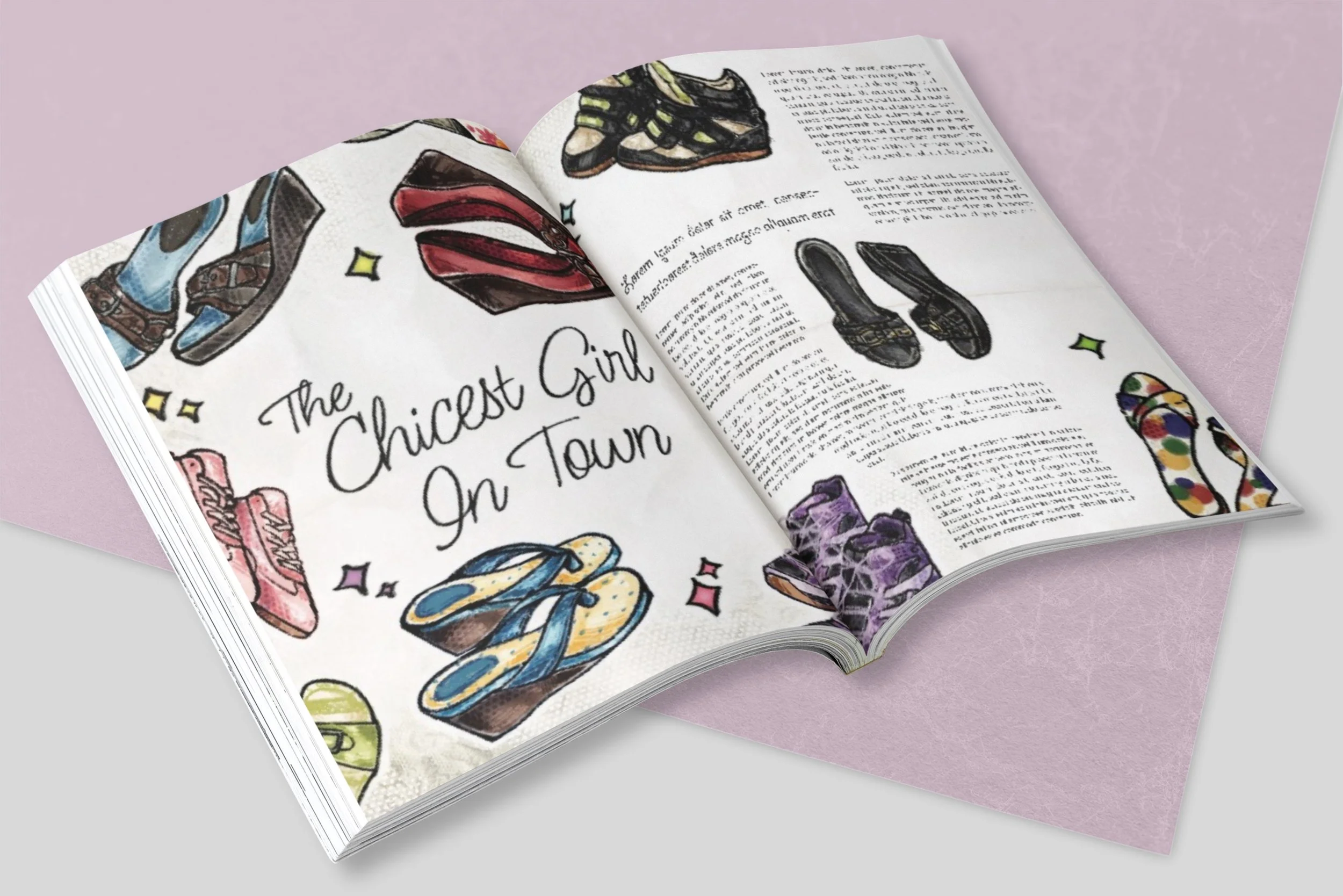 Chicest Girl Editorial Mock