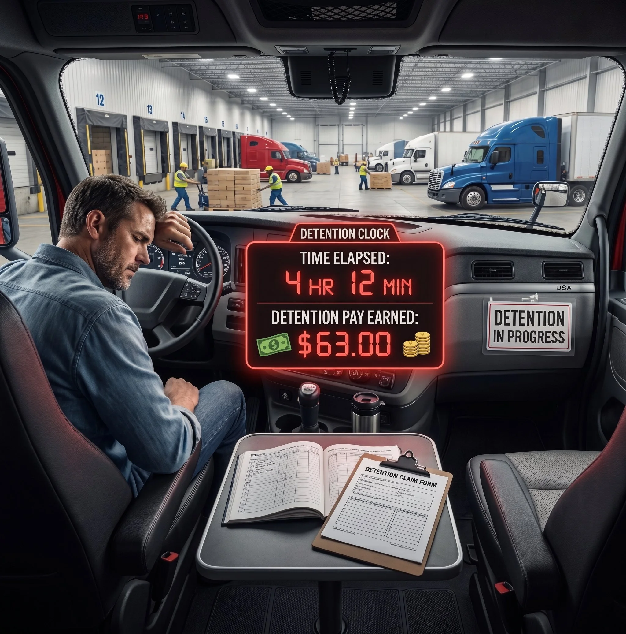 Detention Pay and Truck Parking: The Hidden Costs Cutting Into Driver Paychecks