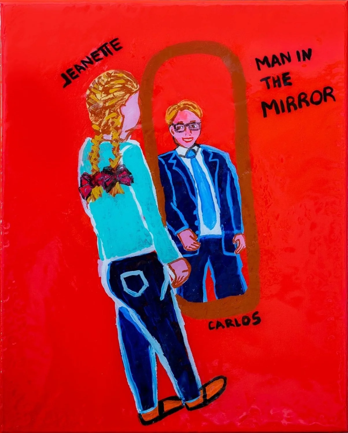 Los Angeles-based artist Charlie Longoria's painting.