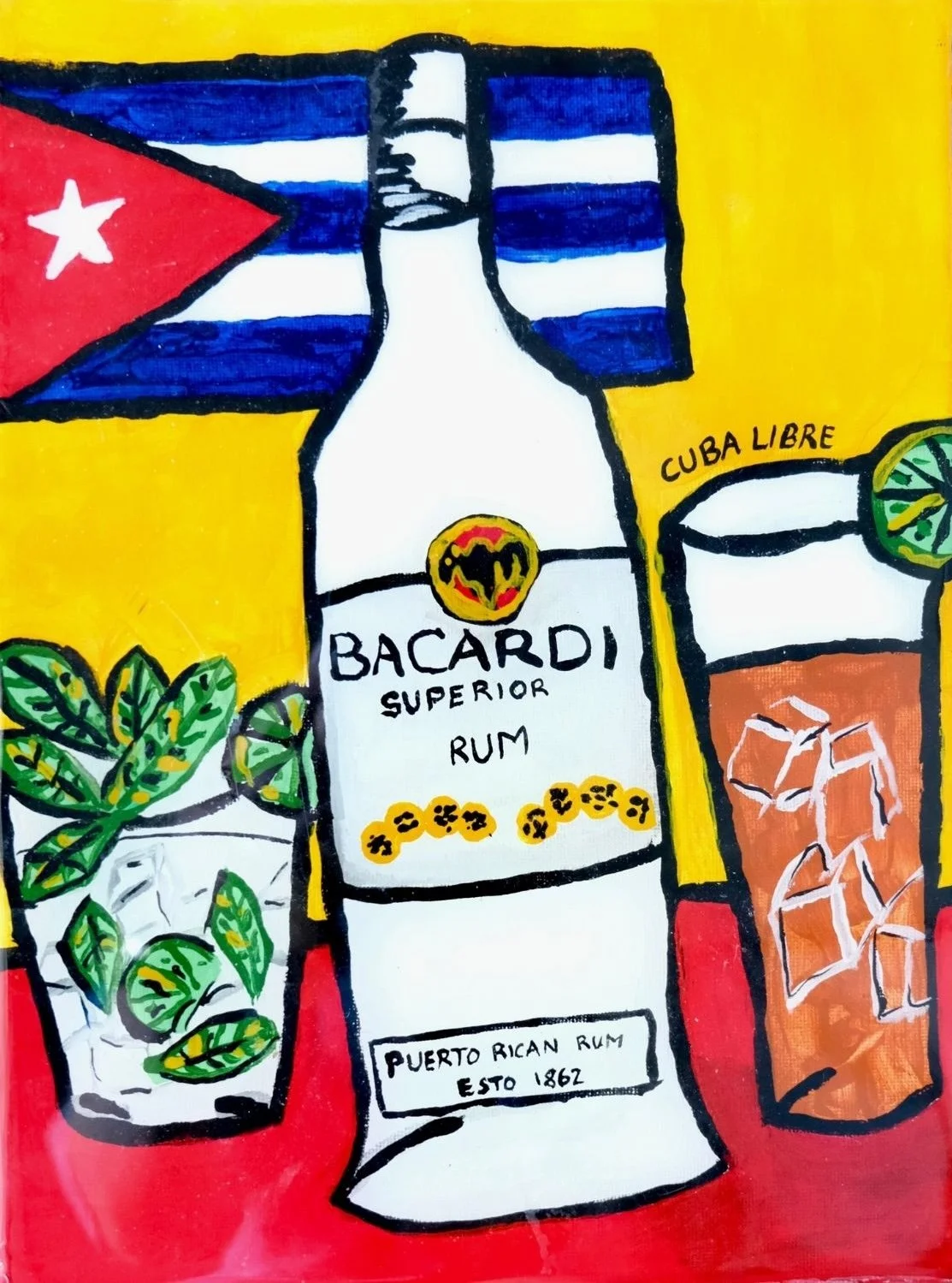 Los Angeles contemporary artist Charlie Longoria's painting.