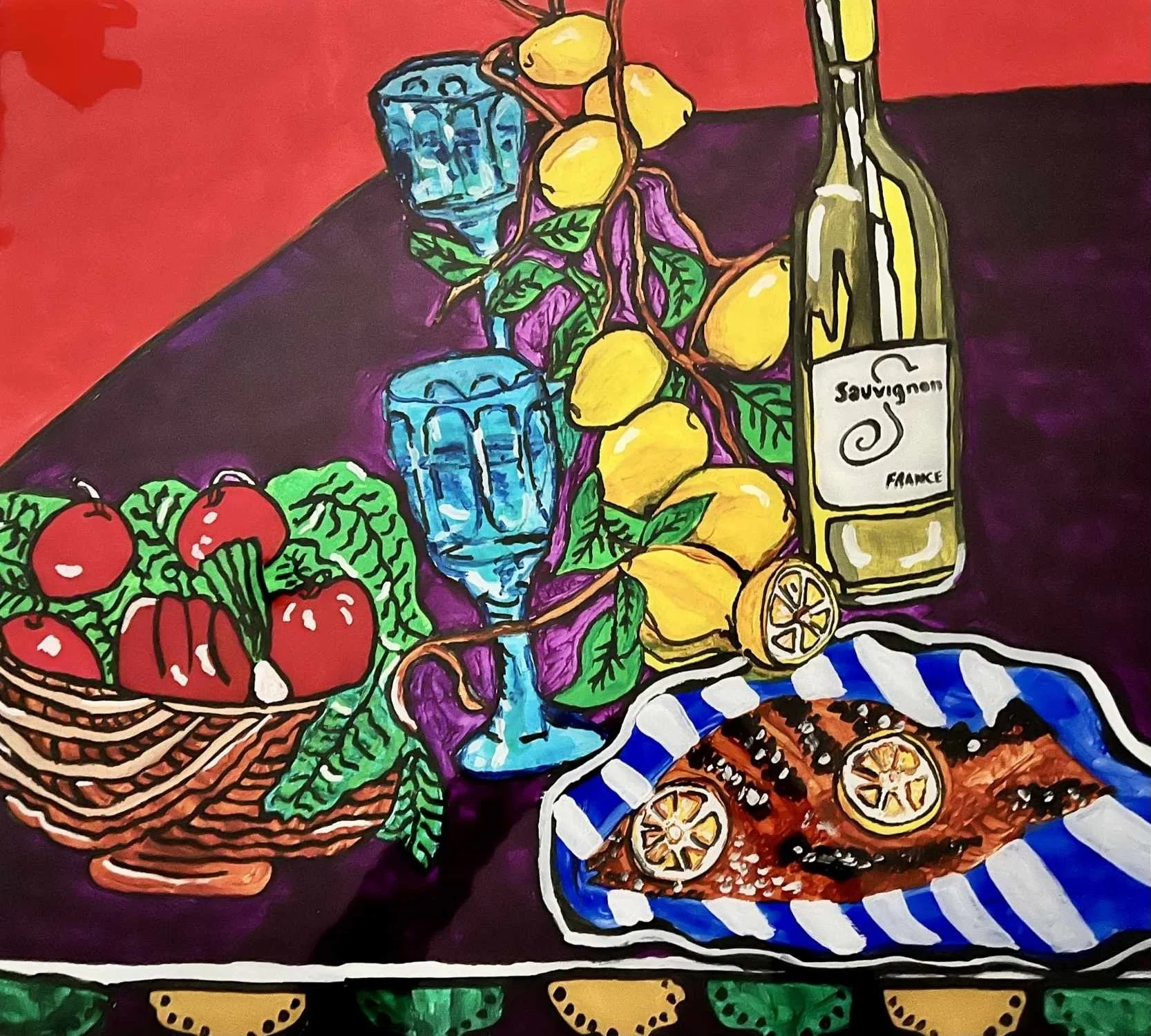 Los Angeles contemporary artist Charlie Longoria's painting. - modern art LA