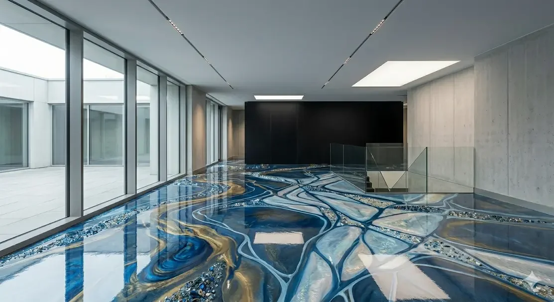 Custom metallic epoxy Designs
