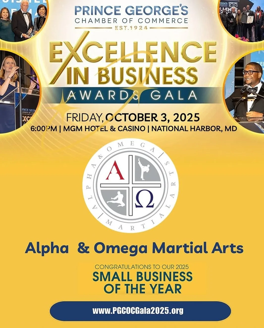 Alpha &amp; Omega Martial Arts Named 2025 Small Business of the Year!