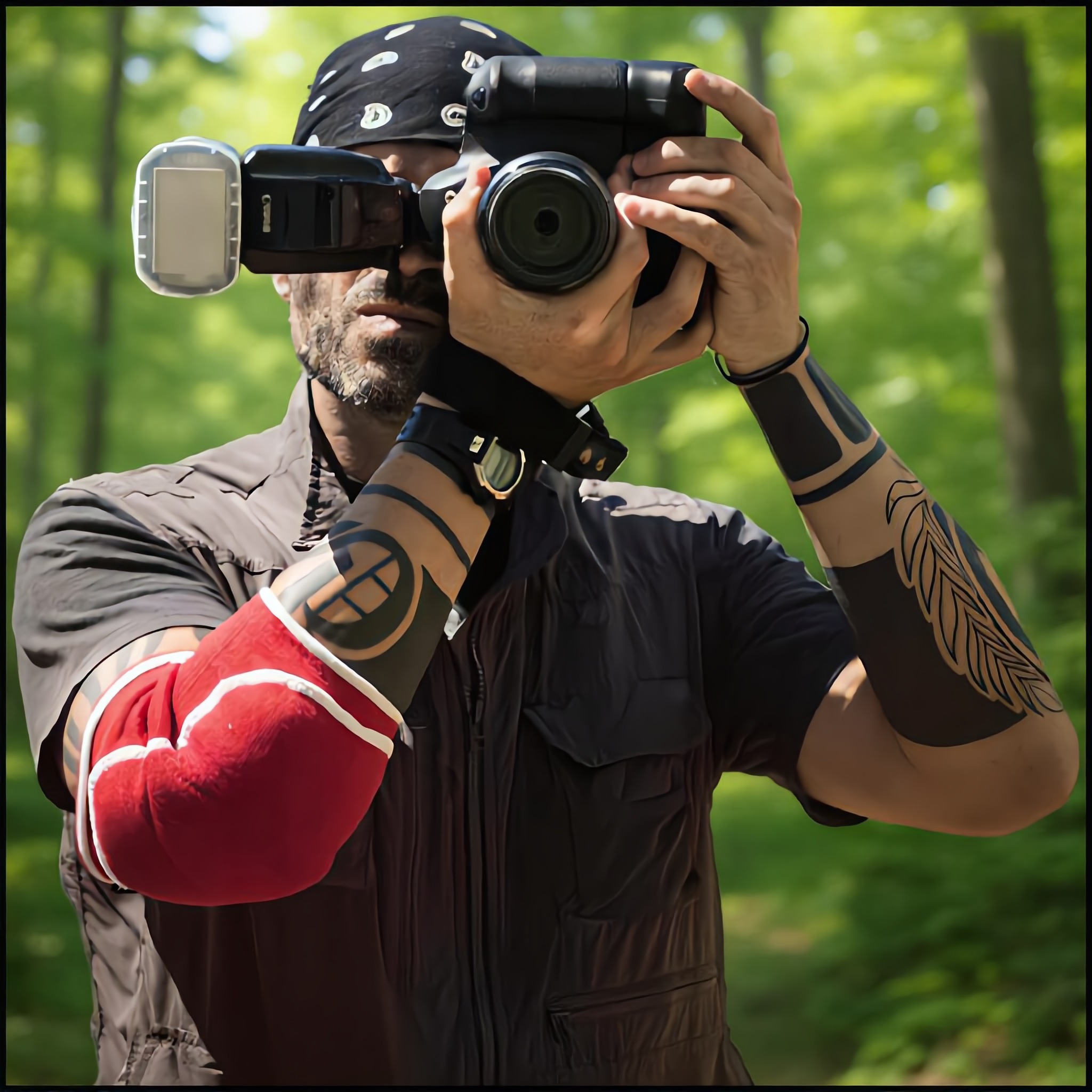 Jose Cuenda, fotógrafo canino profesional de Camp Bone, en sesión fotográfica en Paraguay