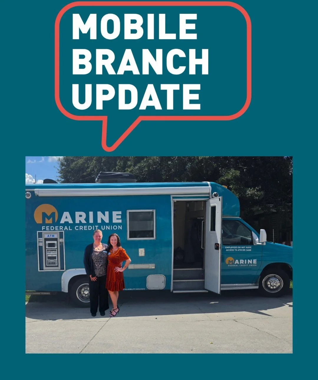 We would like to inform our members that the Mobile Branch will not be in Burgaw today. We appreciate your understanding and patience during this temporary change. The Mobile Branch is scheduled to deploy tomorrow, and we remain committed to providin