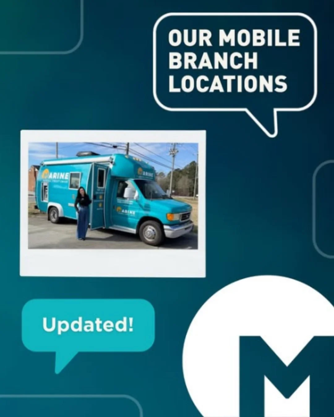 Mobile Branch Update: Our Mobile Branch is currently out for servicing. We apologize for any inconvenience and appreciate your patience while maintenance is being completed. We will provide an update as soon as the Mobile Branch is back up and runnin
