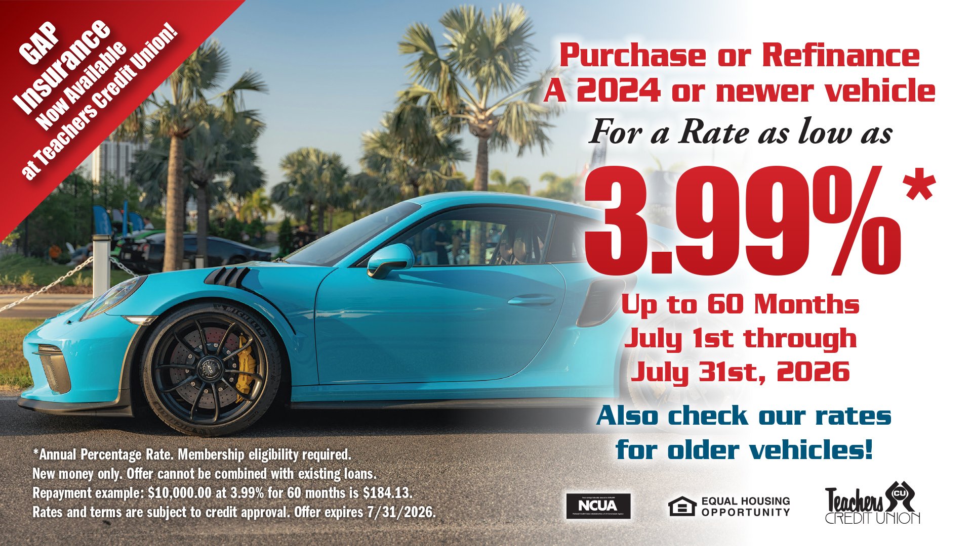 July Vehicle Loan Special