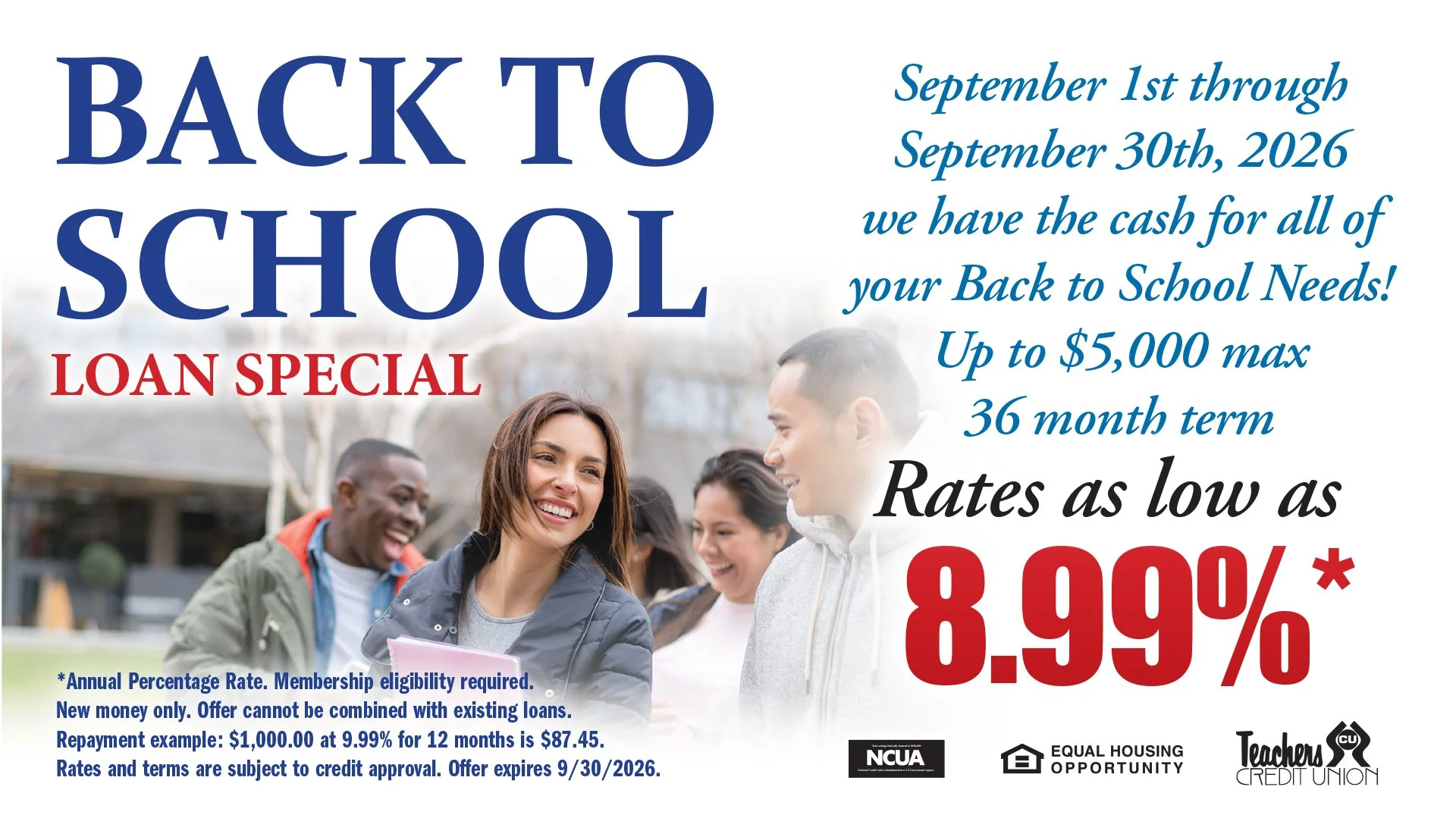 Back To School Loan Special
