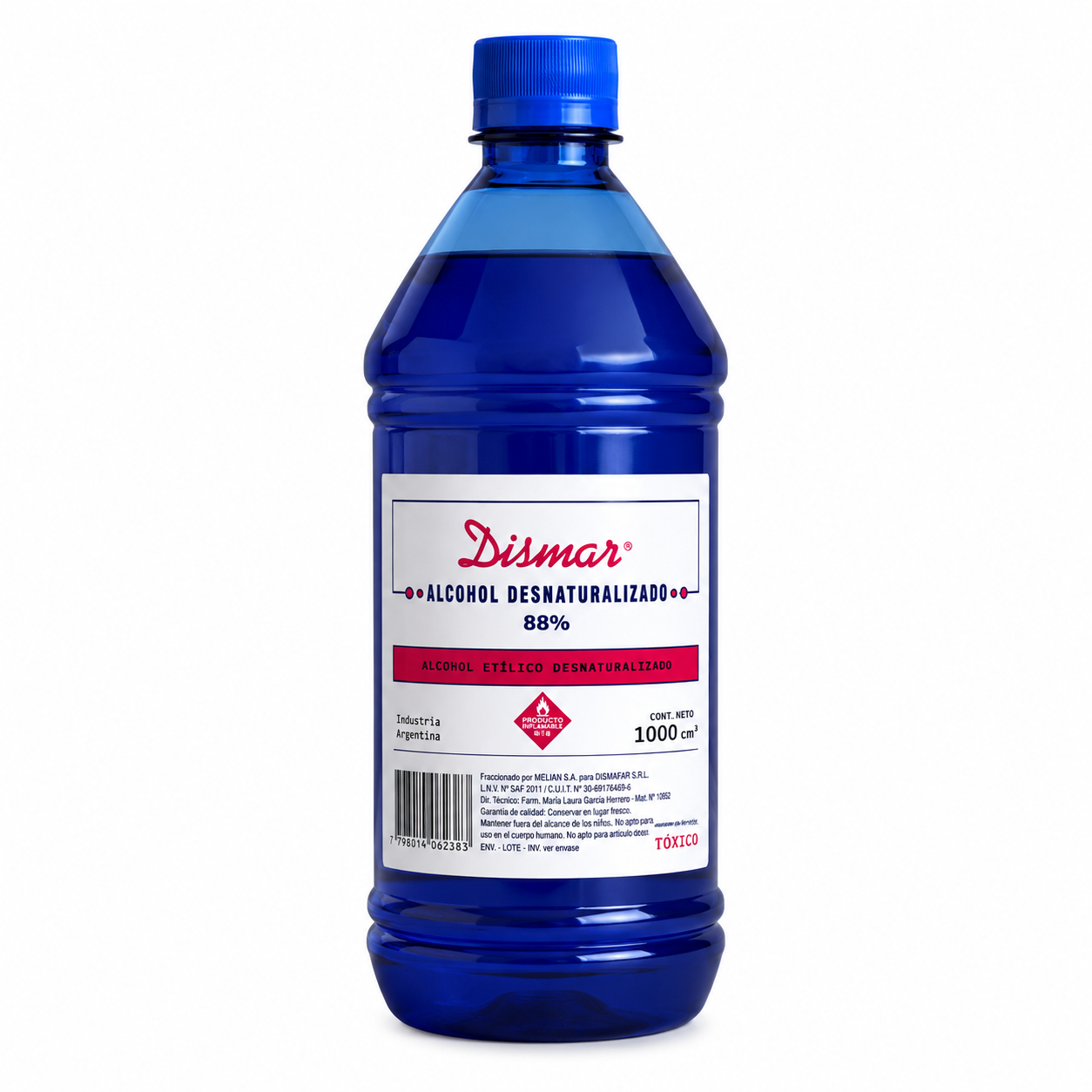 Alcohol de Quemar Dismar 88%