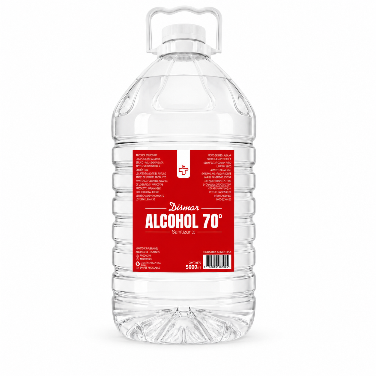 Alcohol Etílico 70% Bidón 4,5 L Dismar