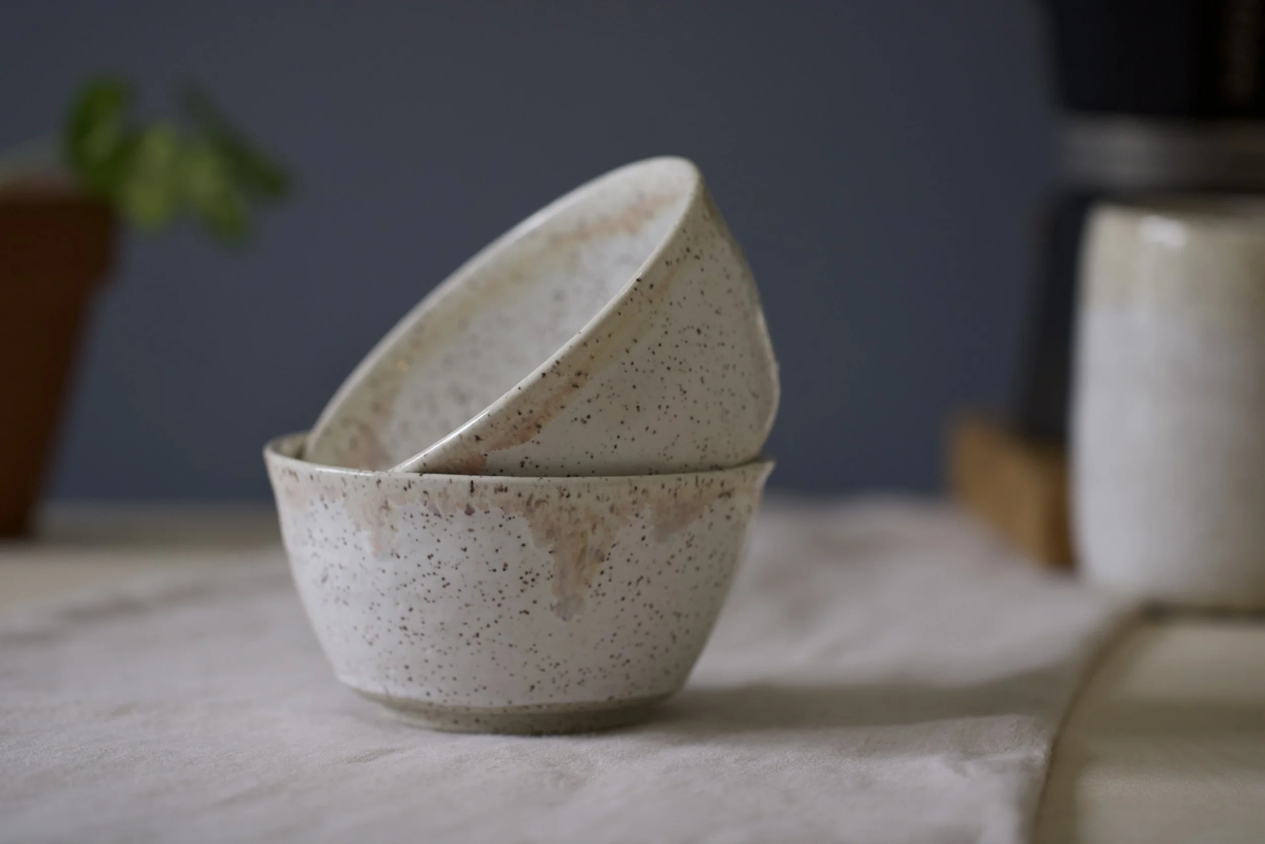 Speckle White Small Bowl