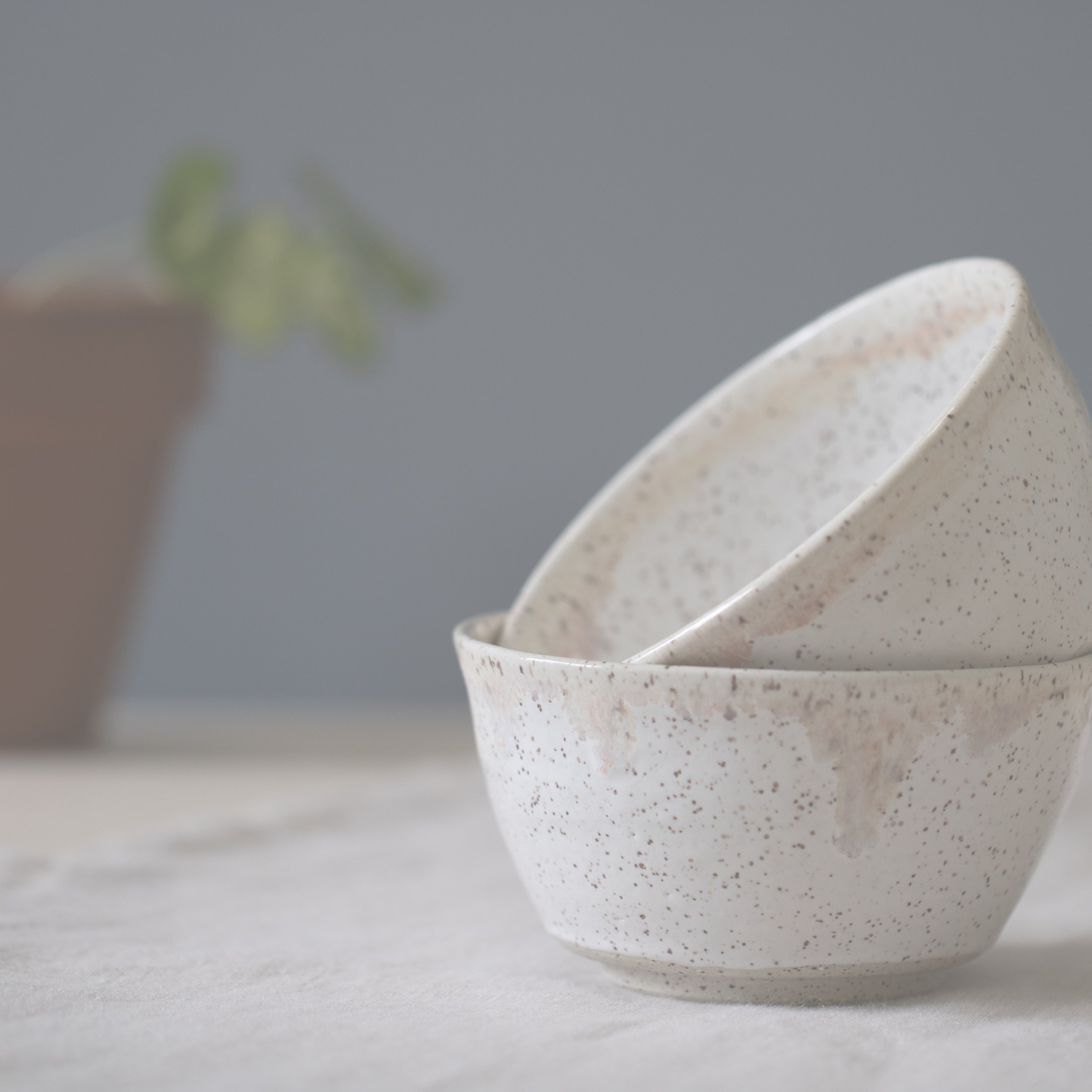 Speckle White Small Bowl