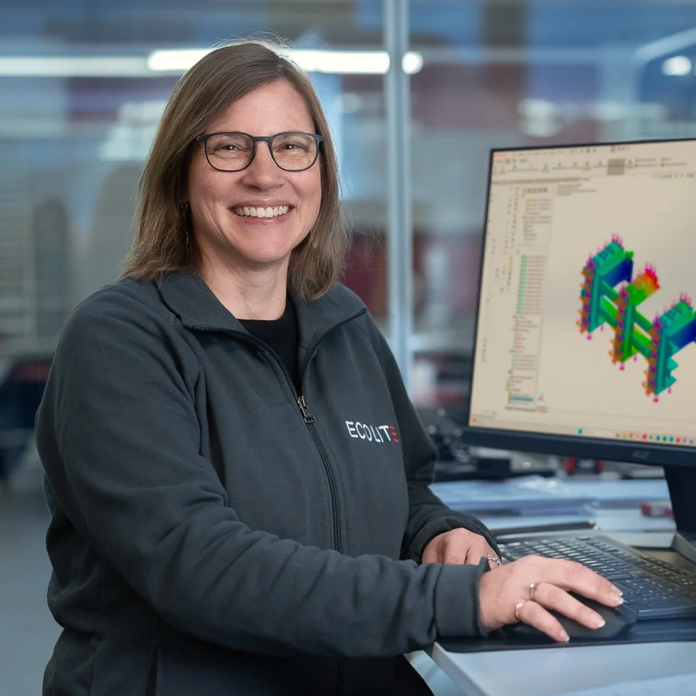 Sibylle Bachmann, Zeichnerin, Ecolite AG