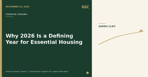 Why 2026 Is a Defining Year for Essential Housing