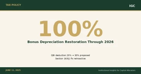 Tax Reform Signals a Potential Win for CRE Investors