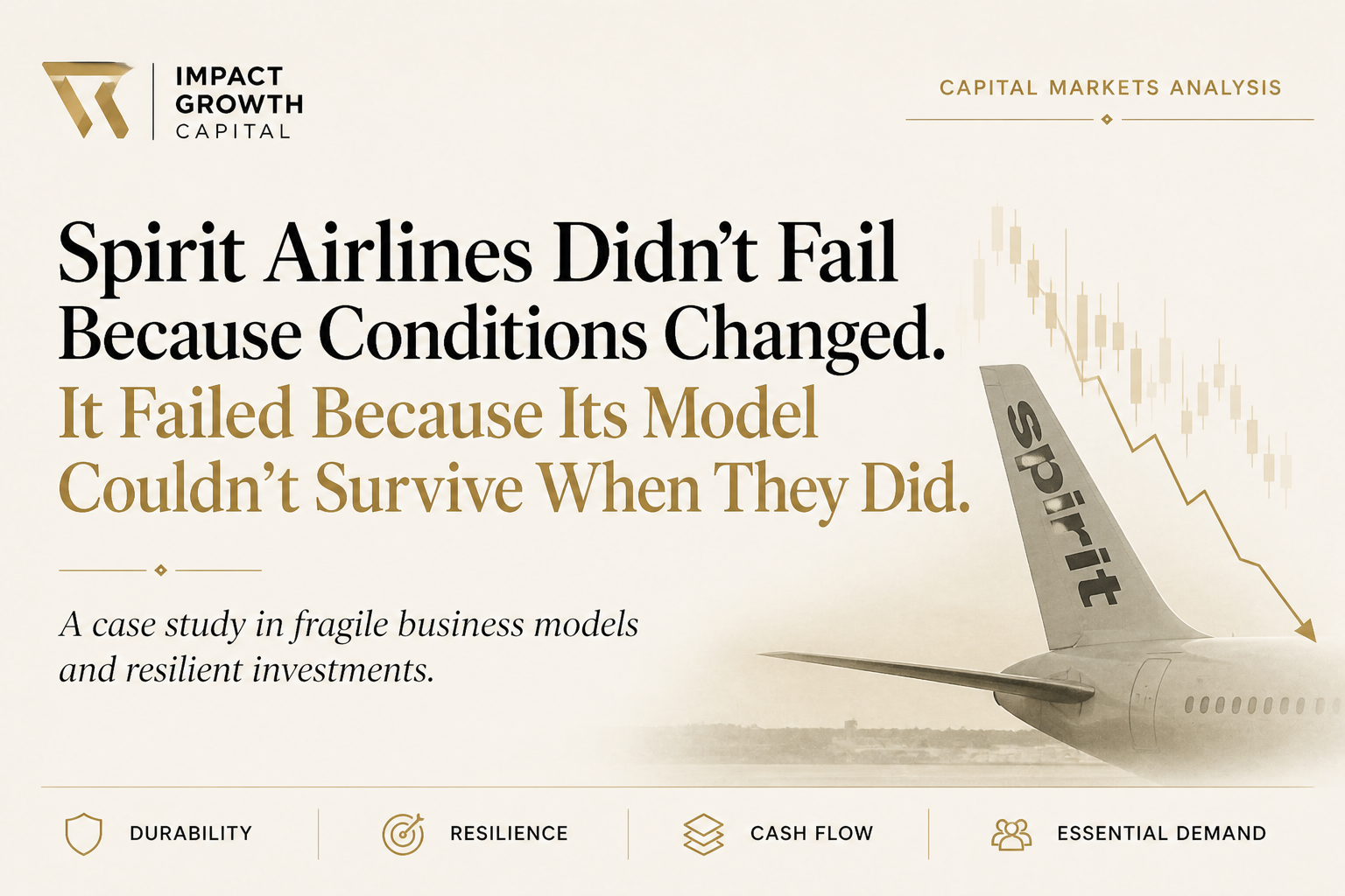 Spirit Airlines Didn't Fail Because Conditions Changed. It Failed Because Its Model Couldn't Survive When They Did.