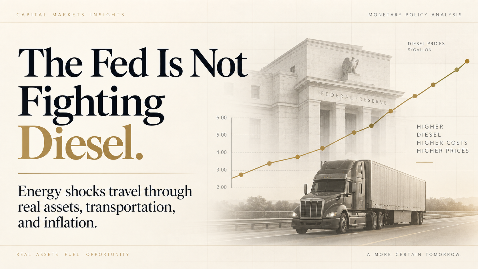 The Fed Is Not Fighting Diesel.