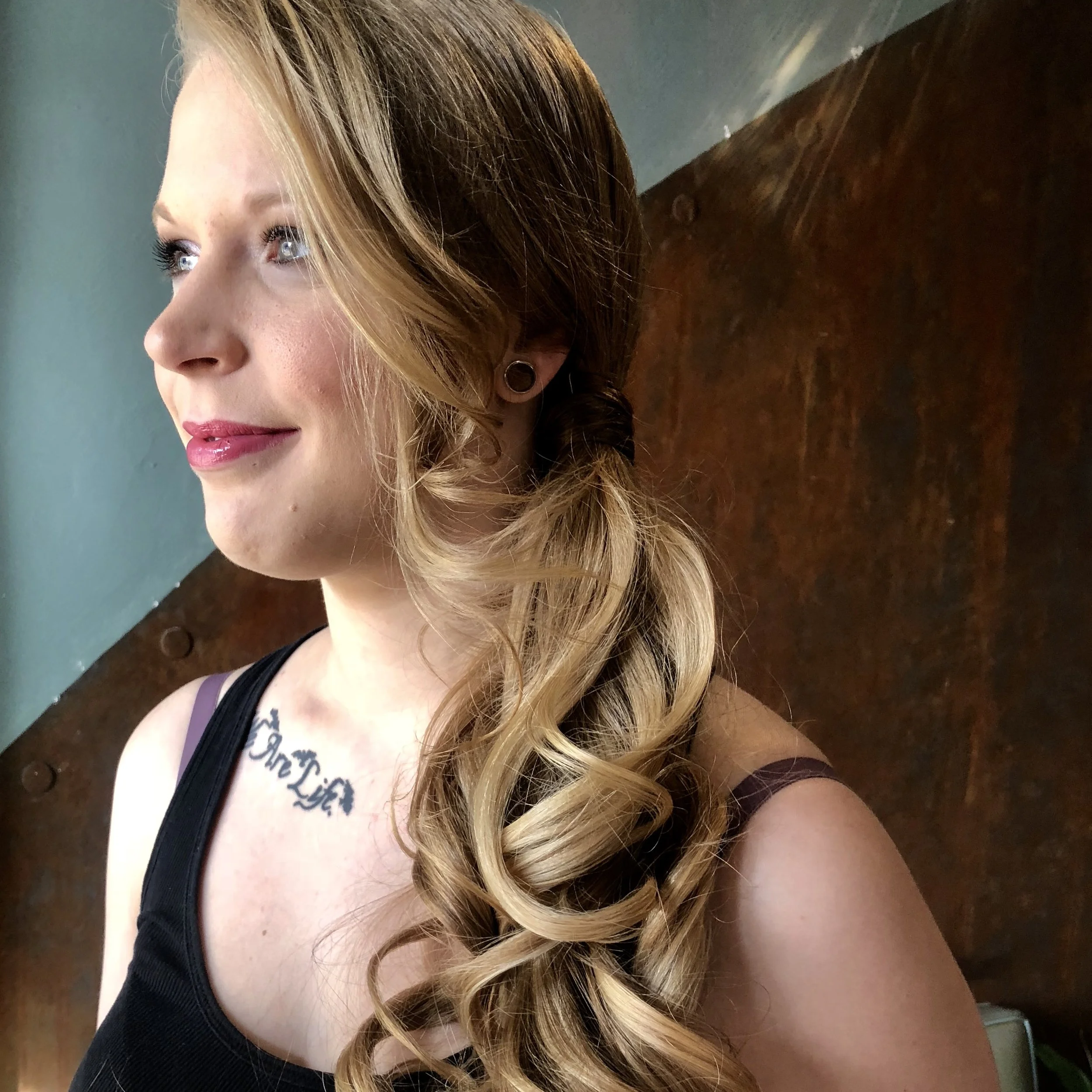 Blonde formal styling by Salon 230 Daytona Beach