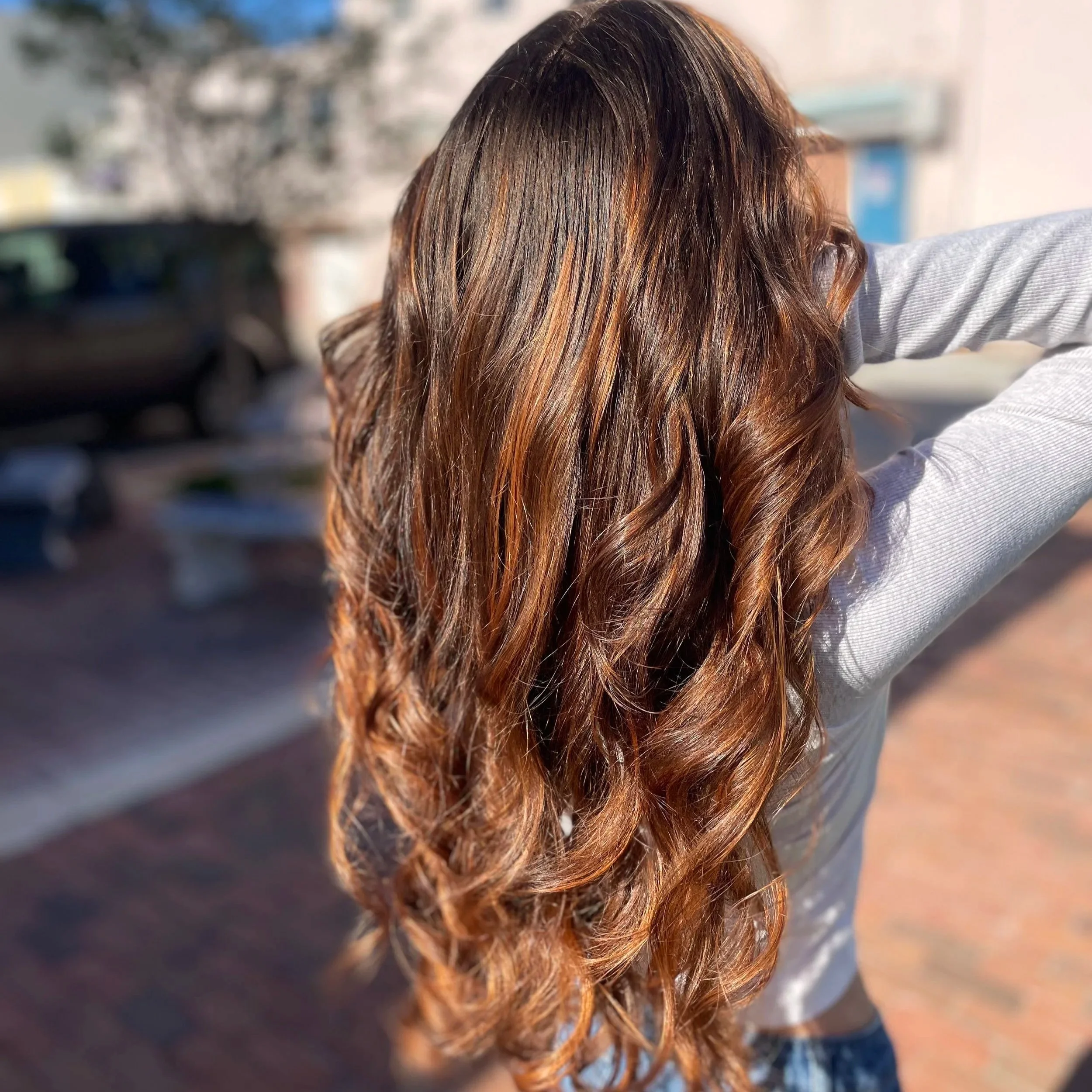 Natural lived in balayage color by Salon 230 Daytona Beach