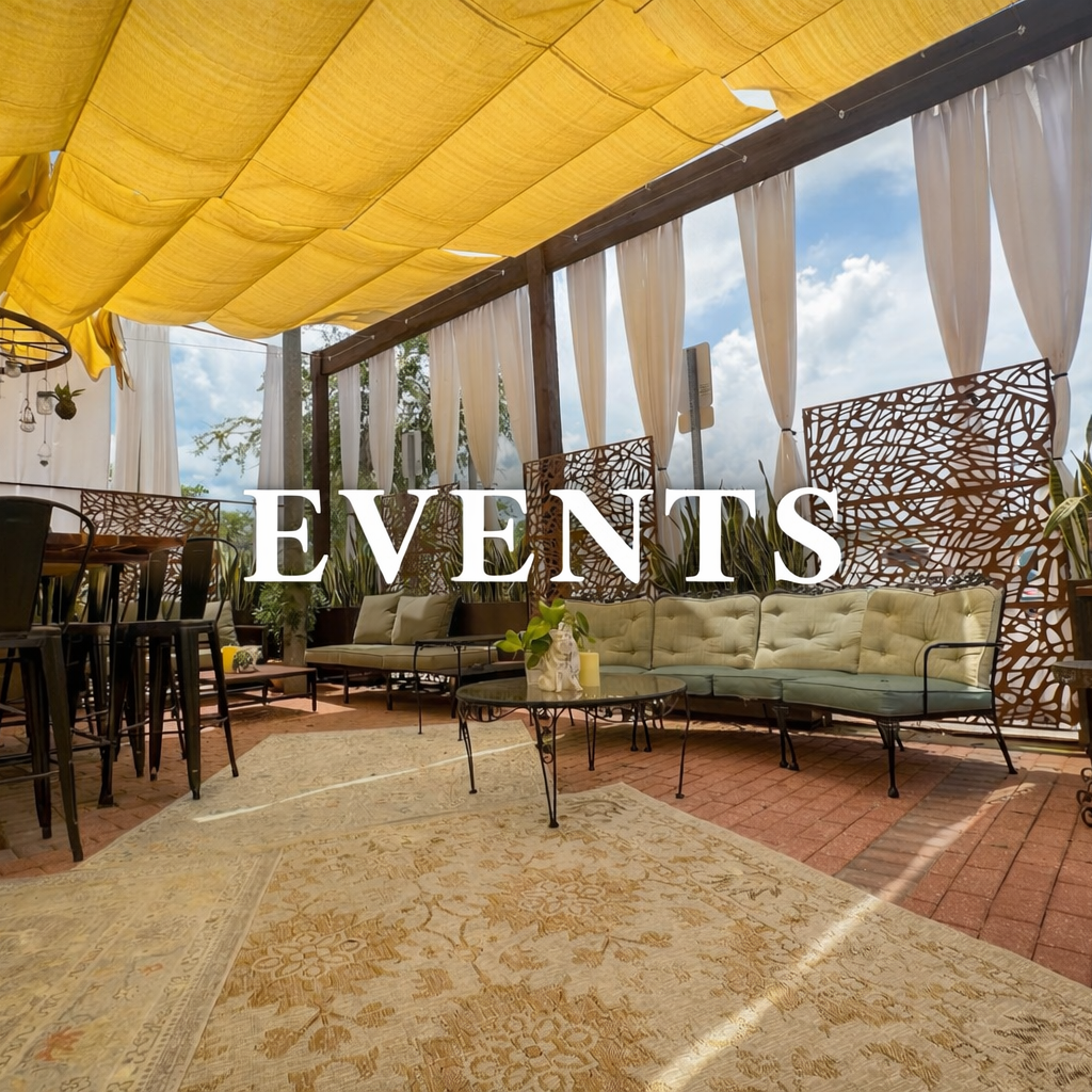 Events at hidden patio Downtown Daytona Beach at Hatfield's Hideaway & Salon 230