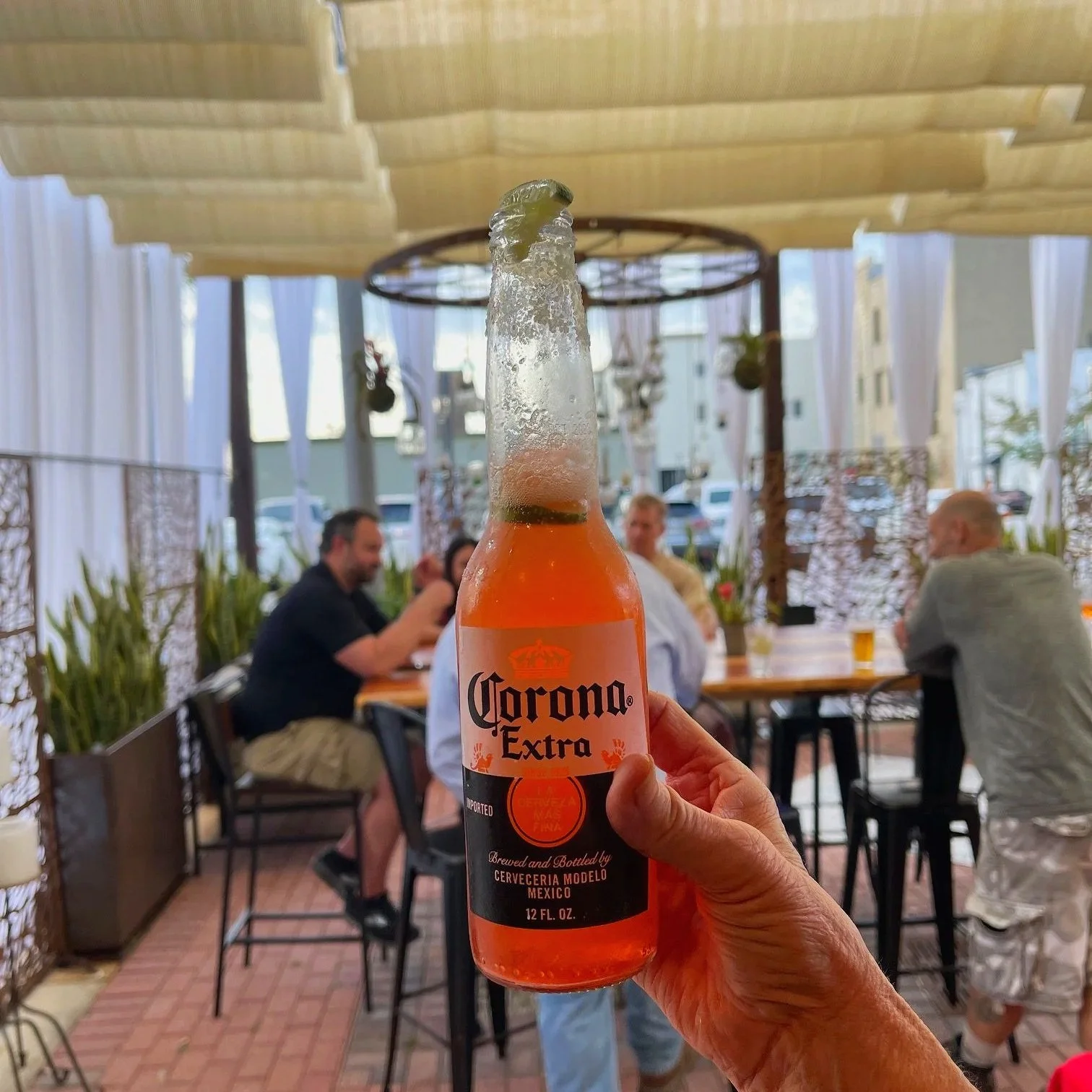 Outdoor patio beer and wine bar in Downtown Daytona Beach at Hatfield's Hideaway