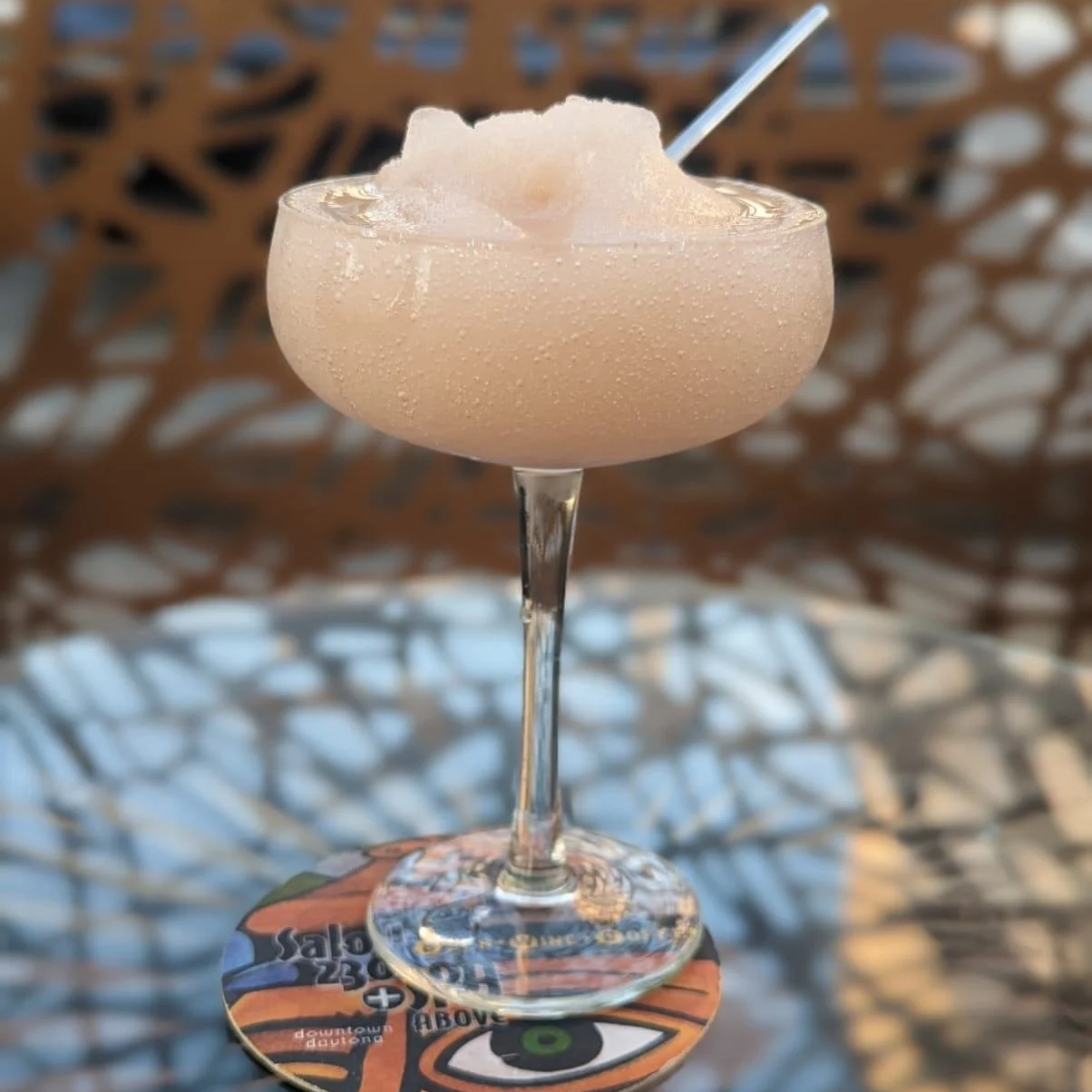 Frozen Rose wine. beer and wine bar Downtown Daytona Beach Hatfield's Hideaway