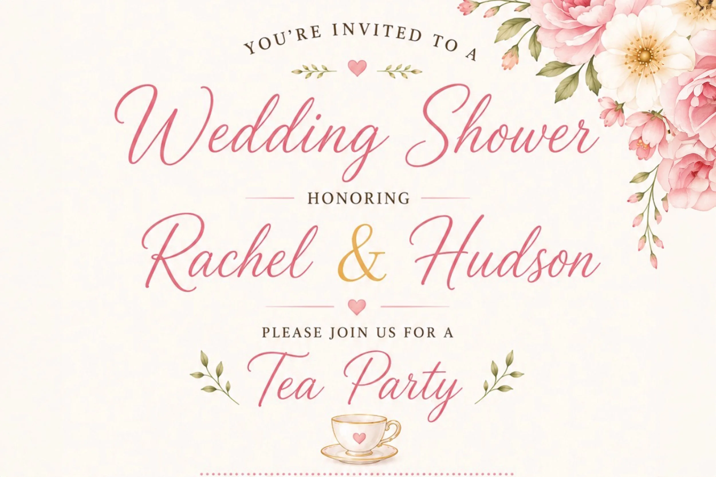 Rachel & Hudson's Wedding Shower
