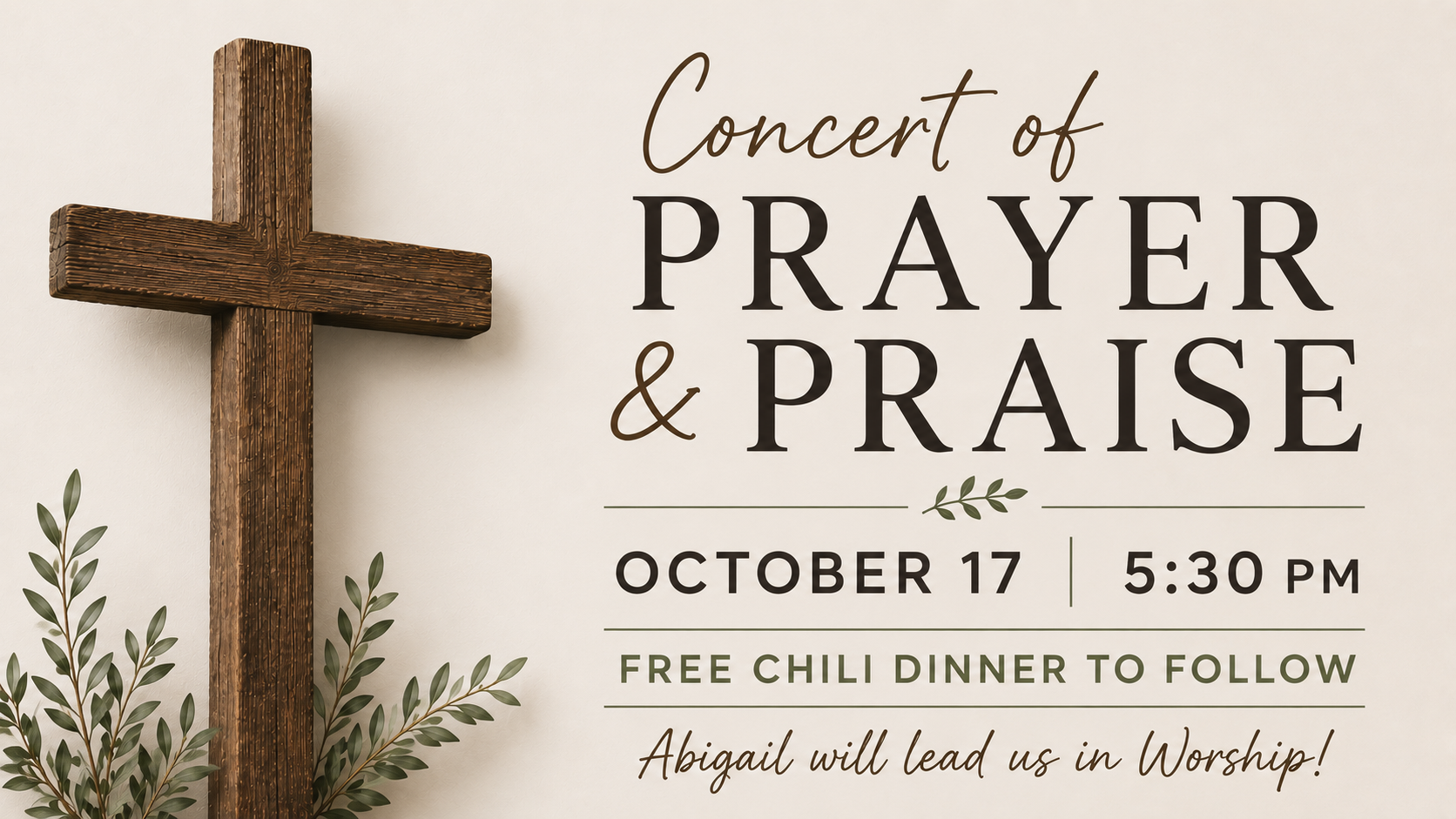 Concert of Prayer and Praise