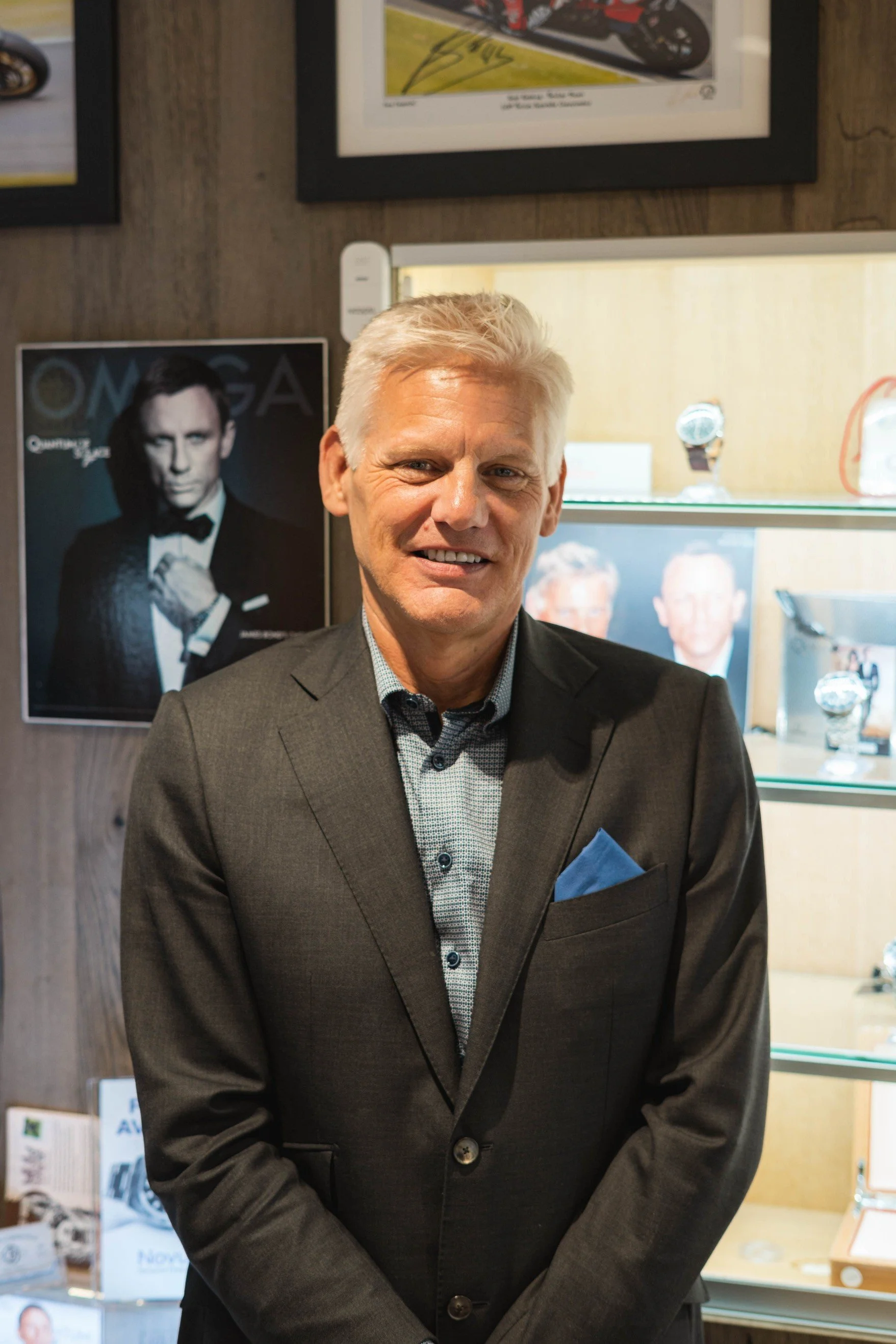 Giles Waite watch specialist in luxury showroom