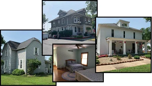 Photo collage of multiple nice house exteriors