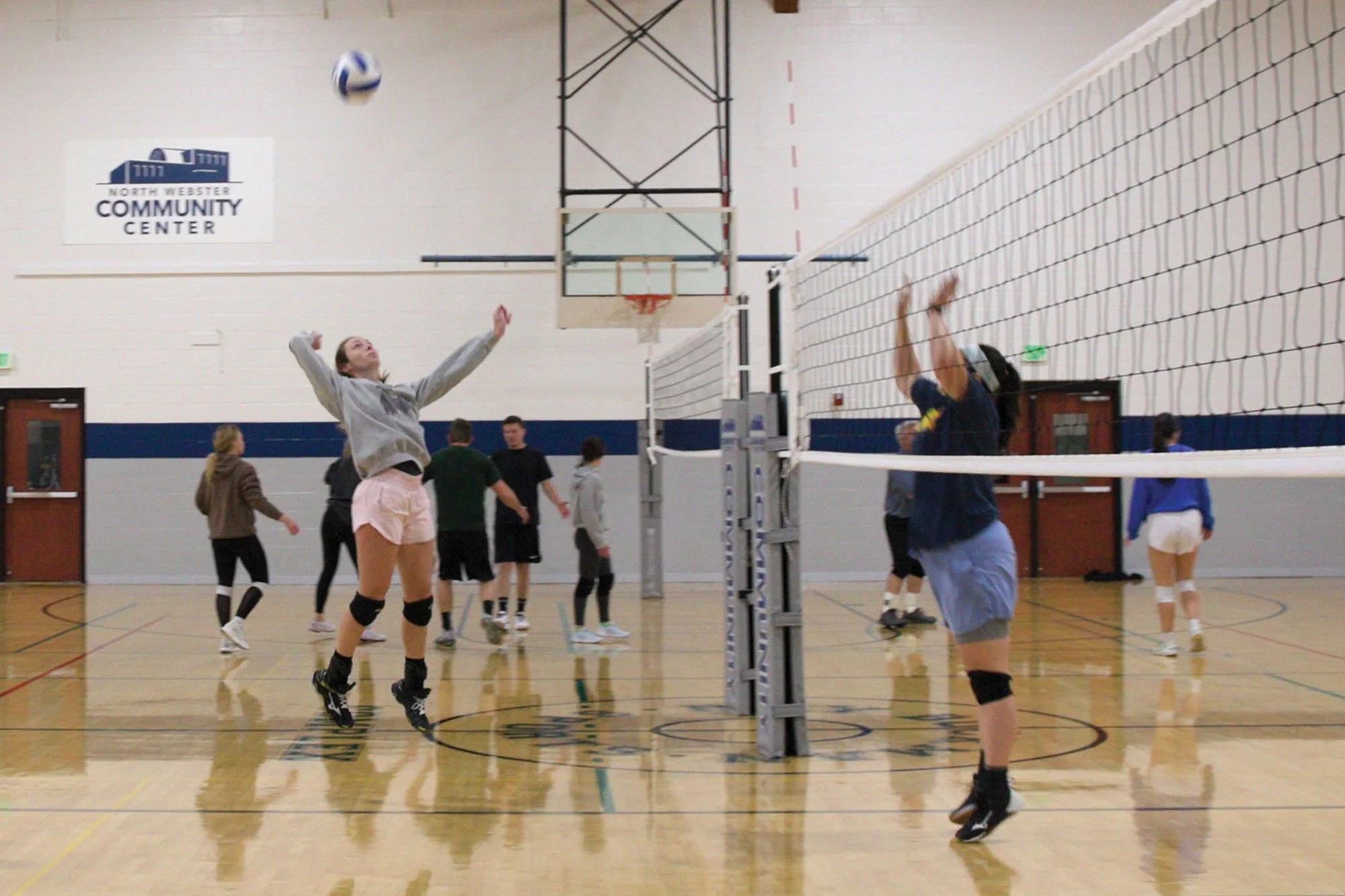 Indoor recreational volleyball