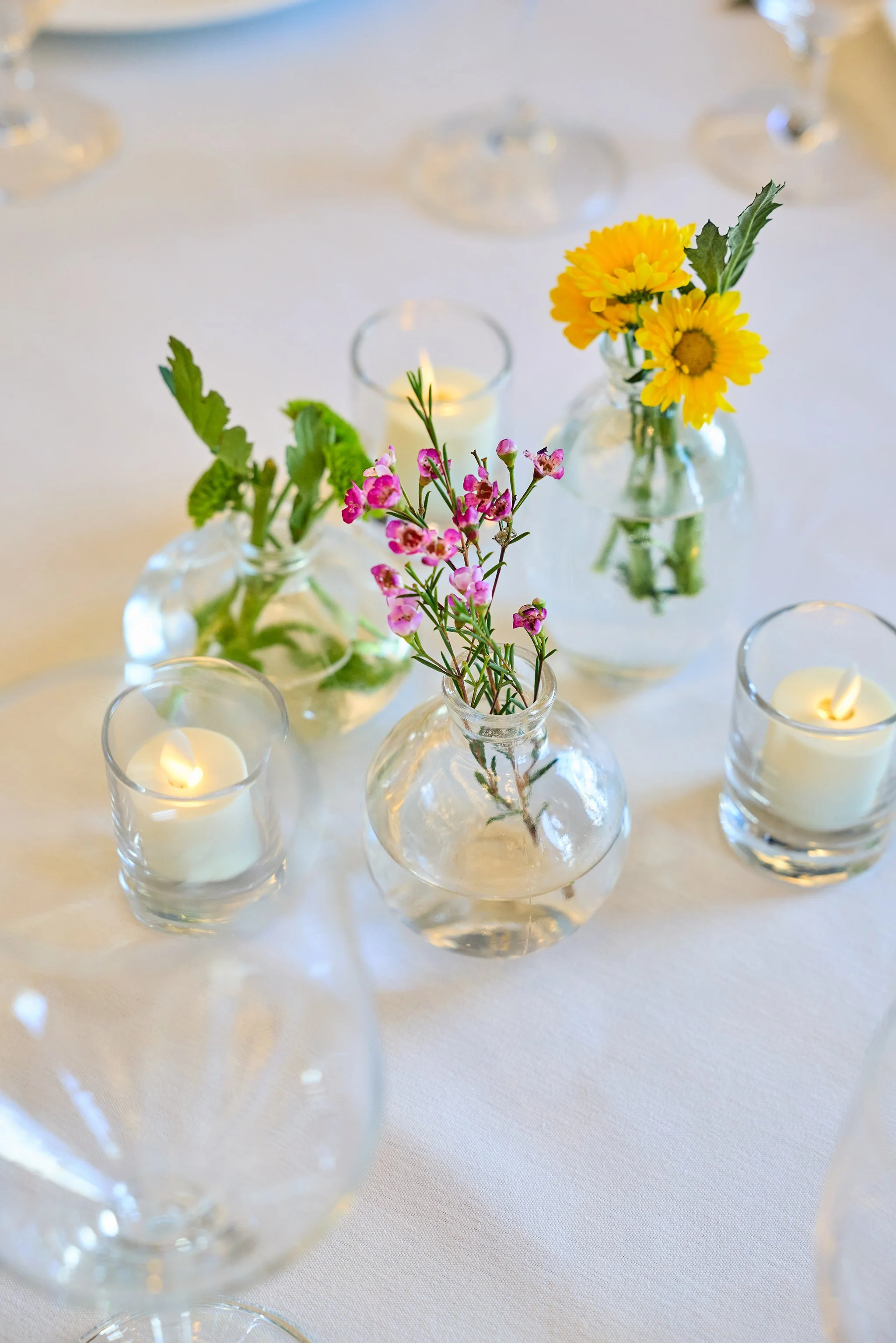 Blue Room Centerpieces, Standard Bud Vases