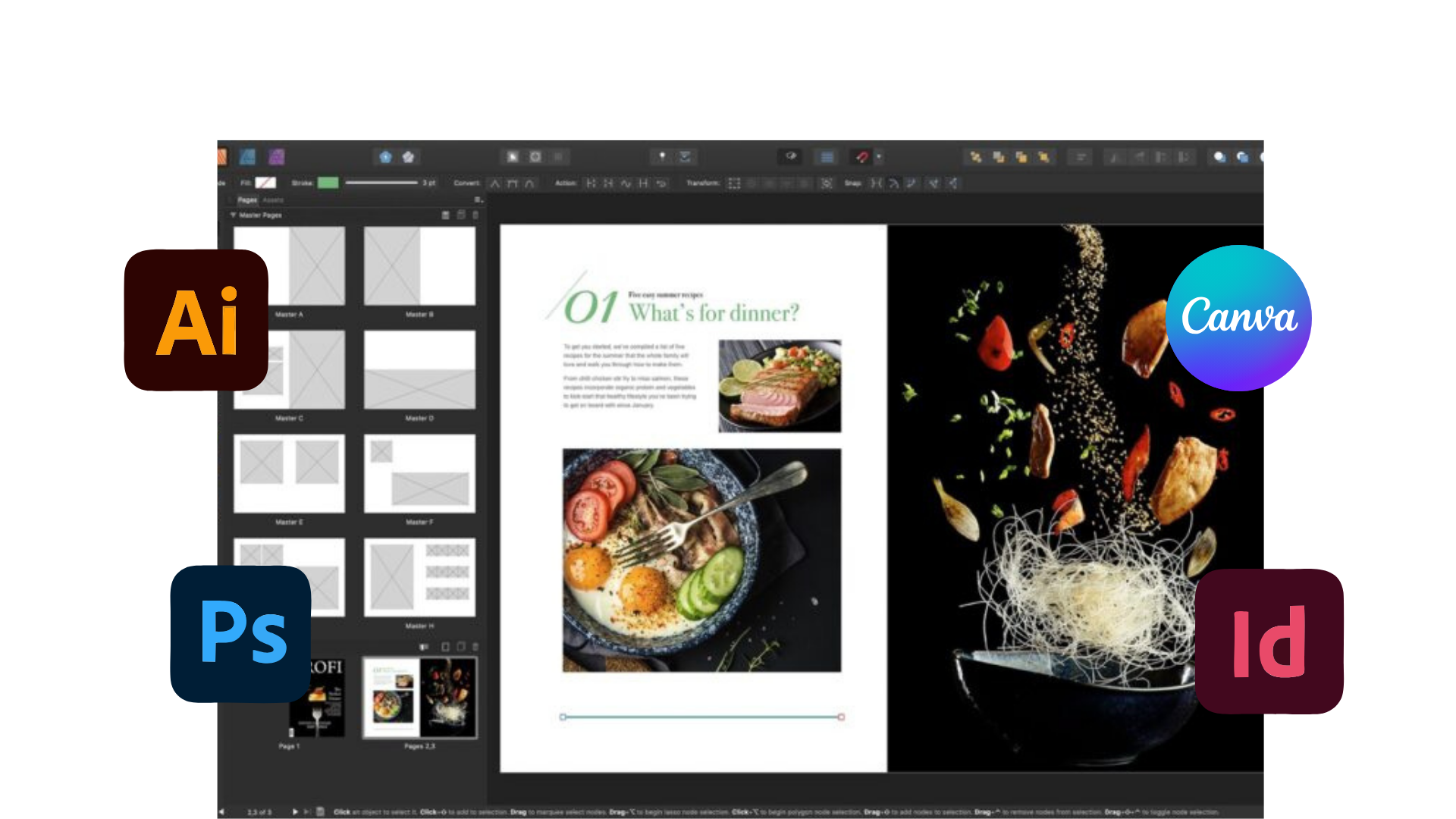 Website homepage for 'mads' marketing and design service with text "Creatively Led. Results Driven. Let's Make It Happen." Navigation links include Home, Services, About, and a contact button.