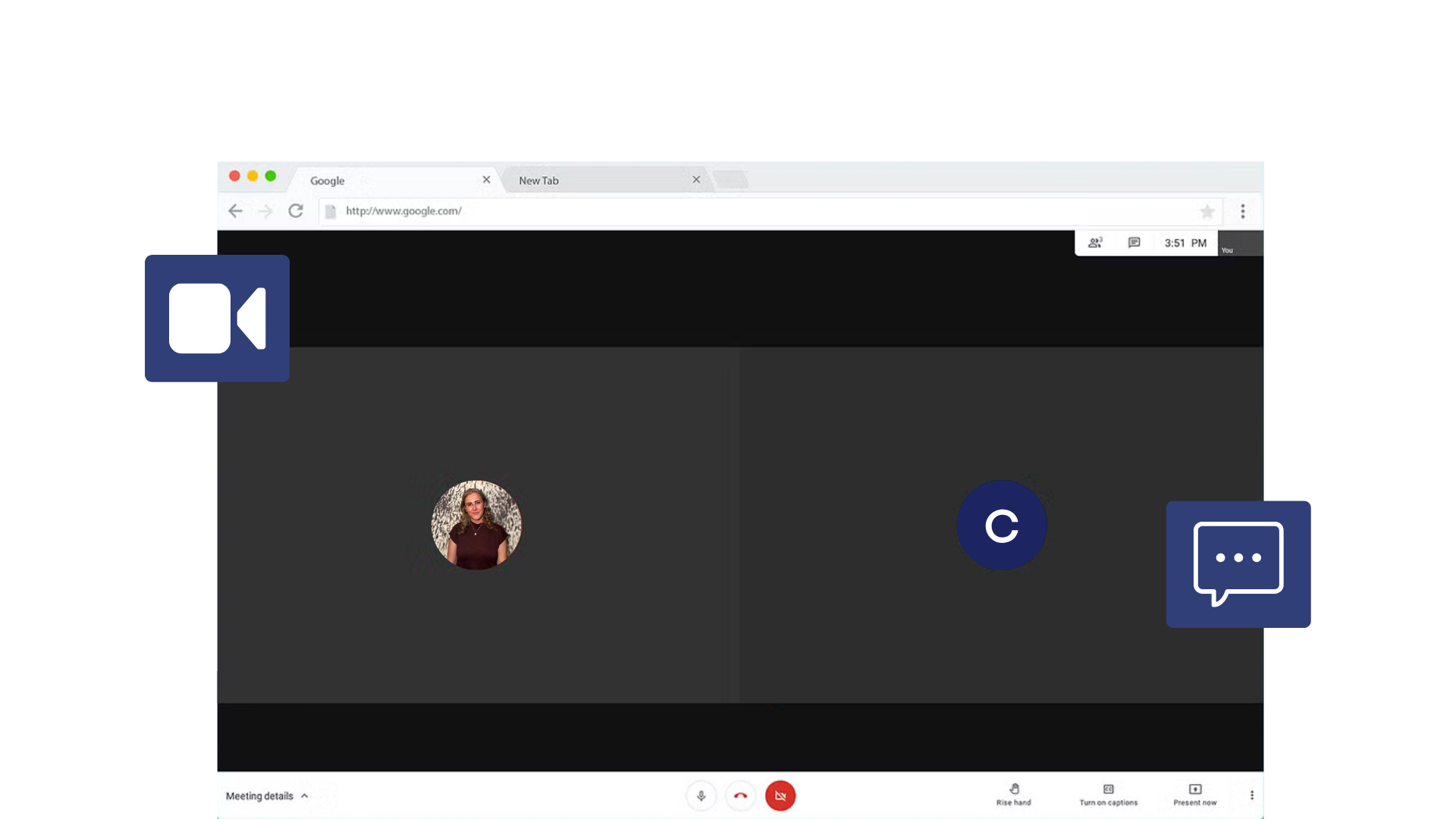 Animated view of Google Calendar creating a new event on January 2025