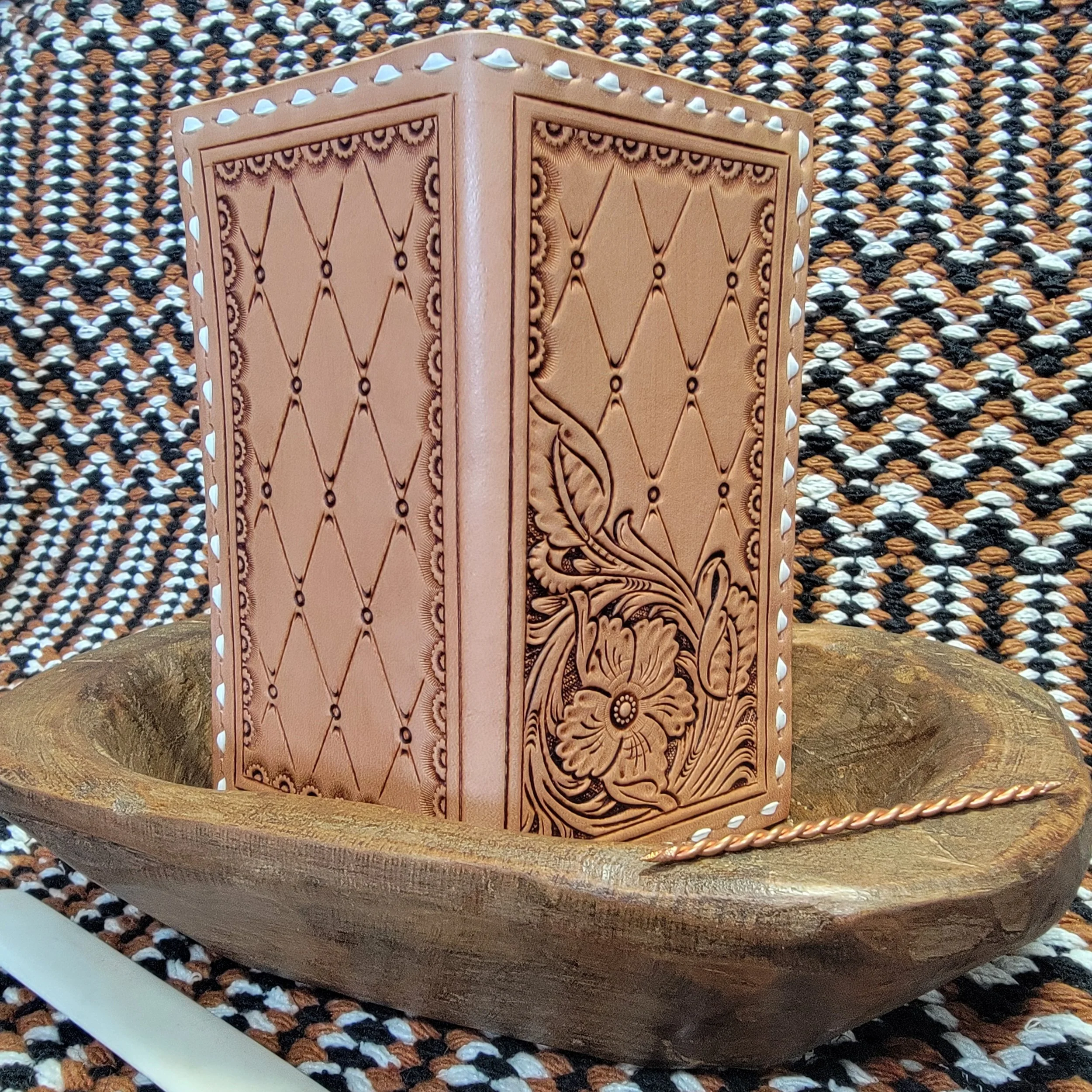 Hand Tooled Leather Wallet