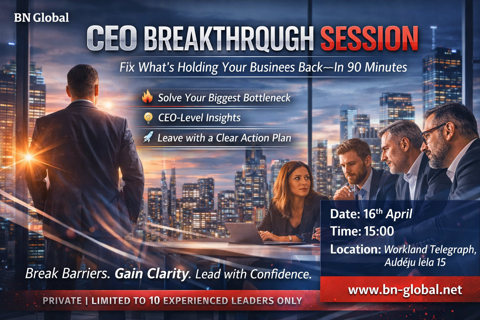 CEO's and Owners  Breaktrough Session  