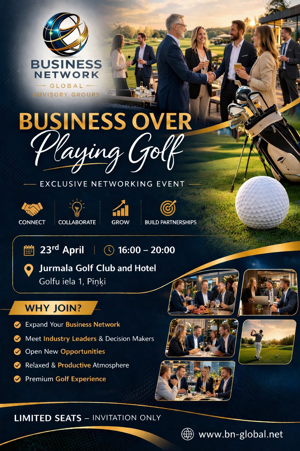 Business Over  Playing Golf