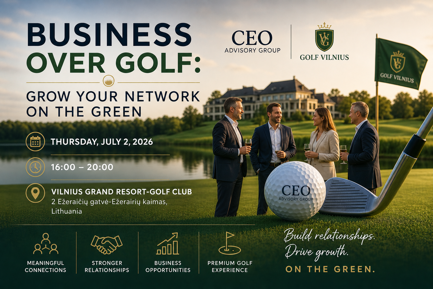Business Over Golf: Grow Your Network on the Green Hosted by CEO Advisory Group Golf Vilnius