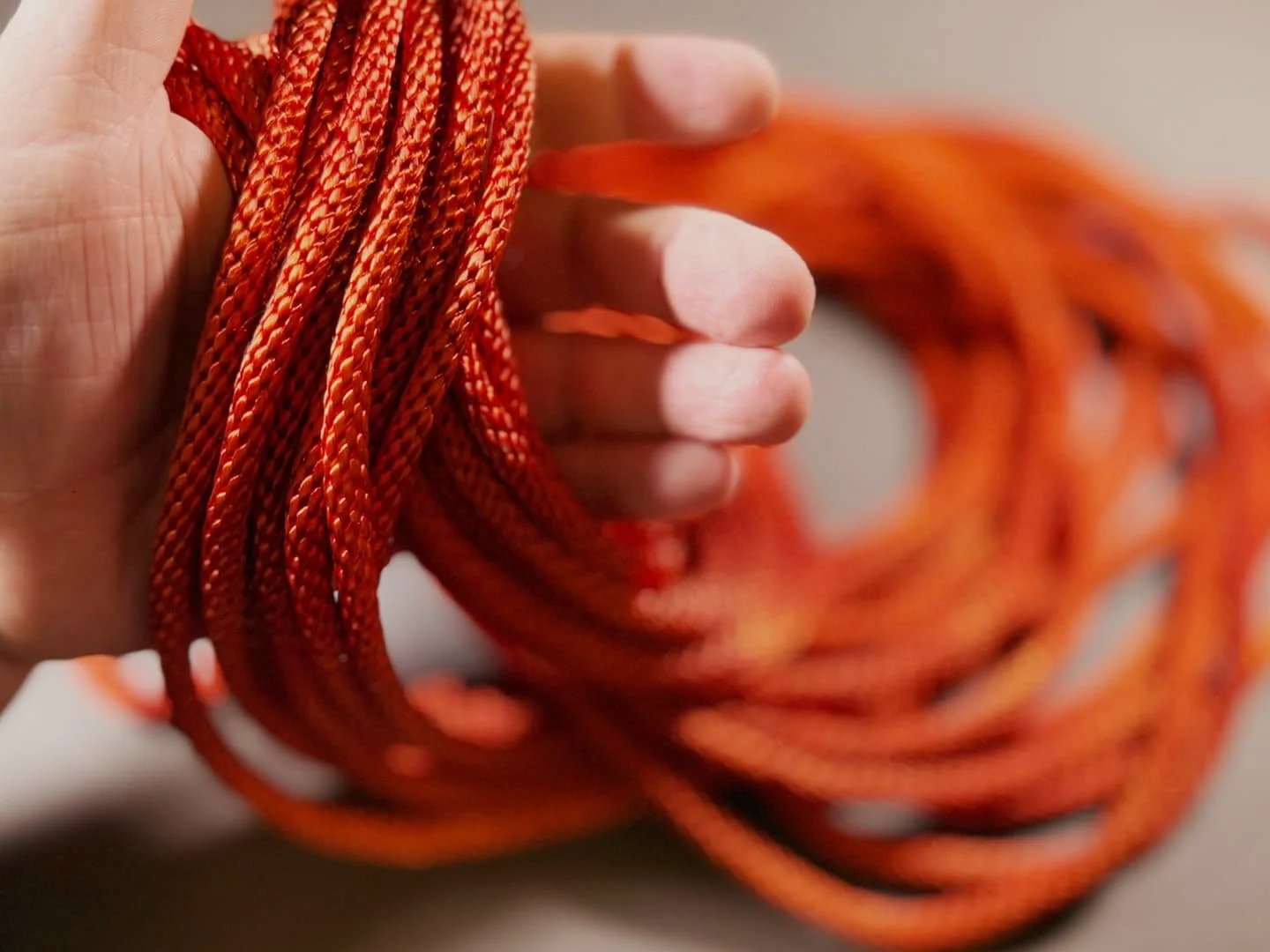 Copper shibari rope