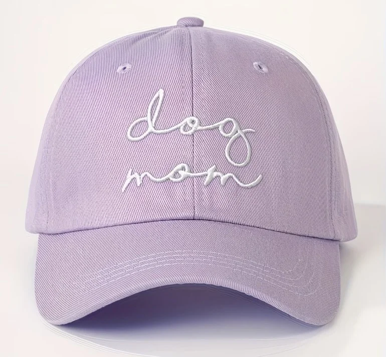 Dog Mom Hat – Embroidered Pastel Baseball Cap | Cute Gift for Dog Lovers