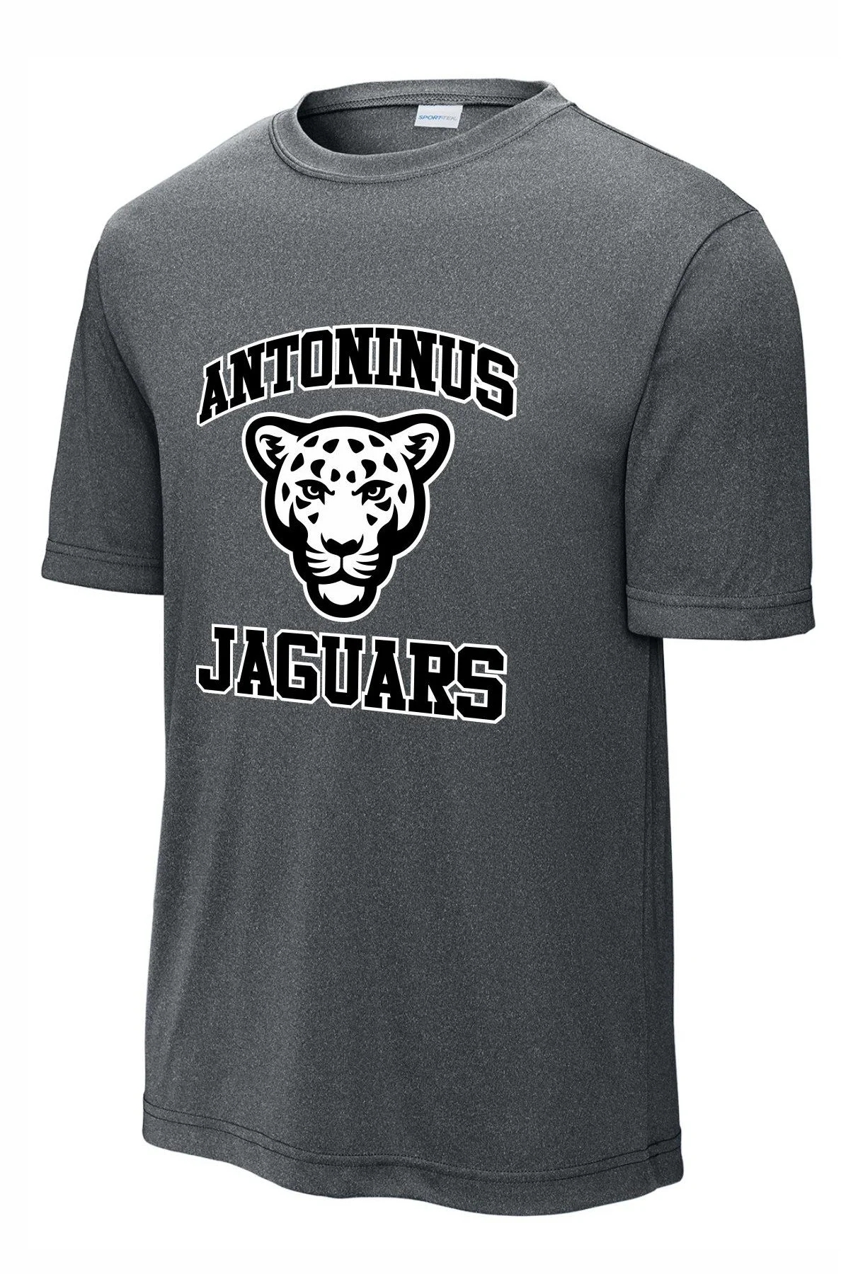 PRE-ORDER Black and White Jaguar on Gray Shirt - Dri-Fit