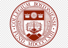 Seal of Boston University with the Latin inscription 'Veritas' and a shield featuring a book and three crowns.