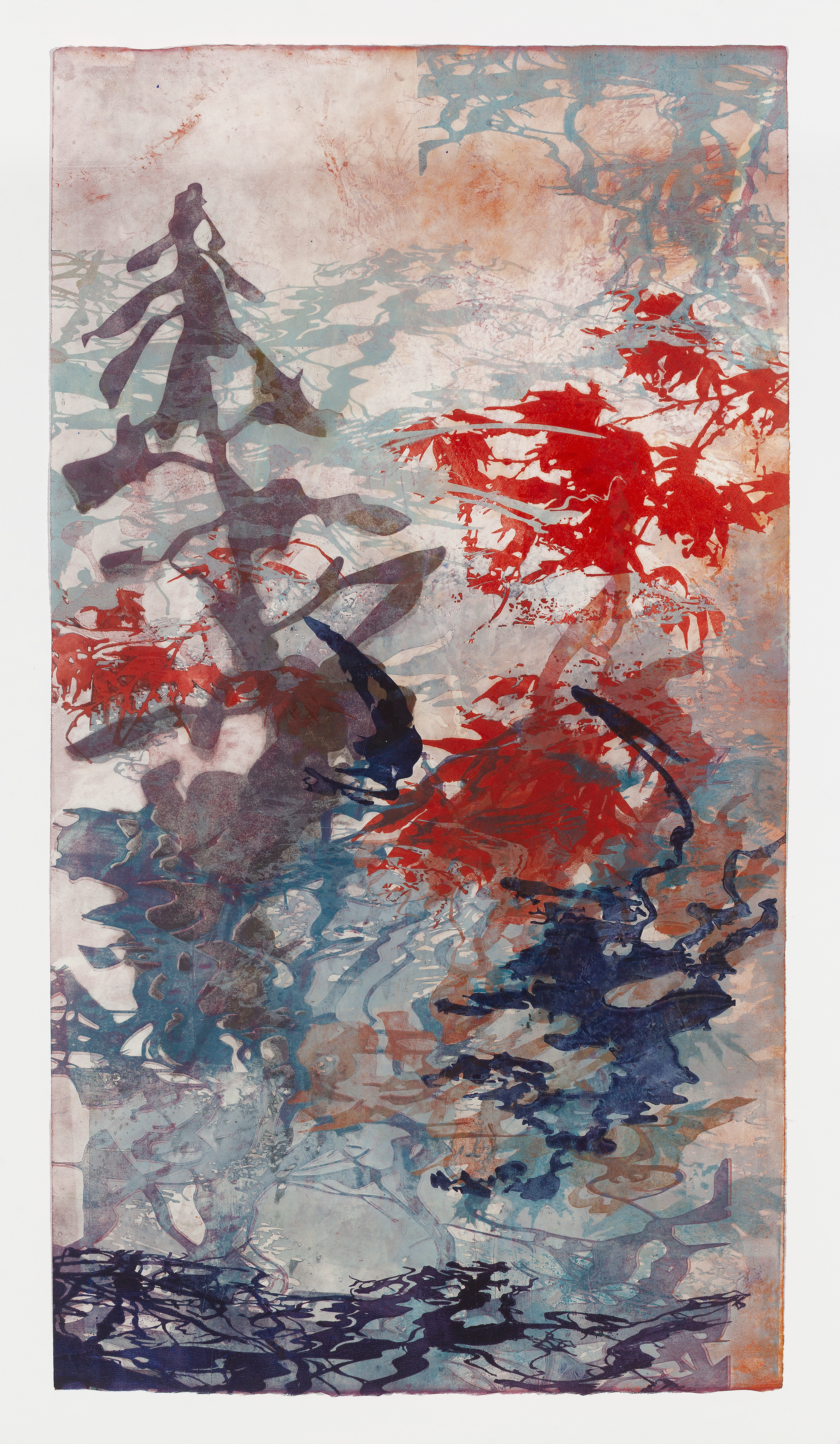 Pursuing the Pulse 2026. Unique Print on Okawara Akua Ink. 38.5”x21”