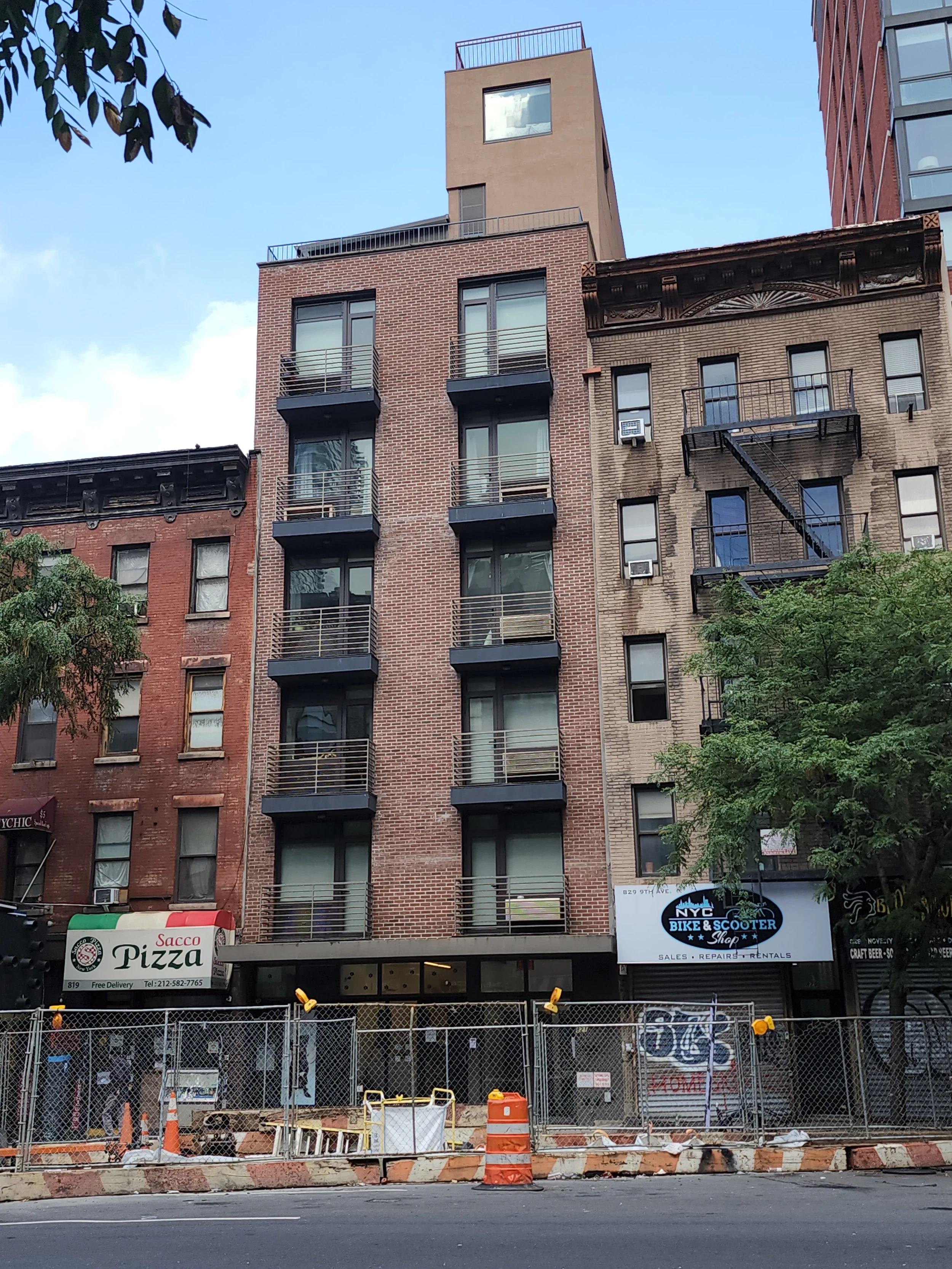 821 9th Ave, NYC – New seven-story building