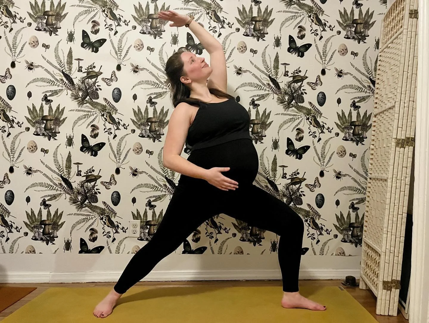 Congratulations Audrey &amp; welcome baby Declan 💗 swipe for the after pic!
.
&ldquo;I started classes with Love Child Yoga when I was about 12 weeks pregnant and continued up until two days before I went into labor! I did various yoga poses through