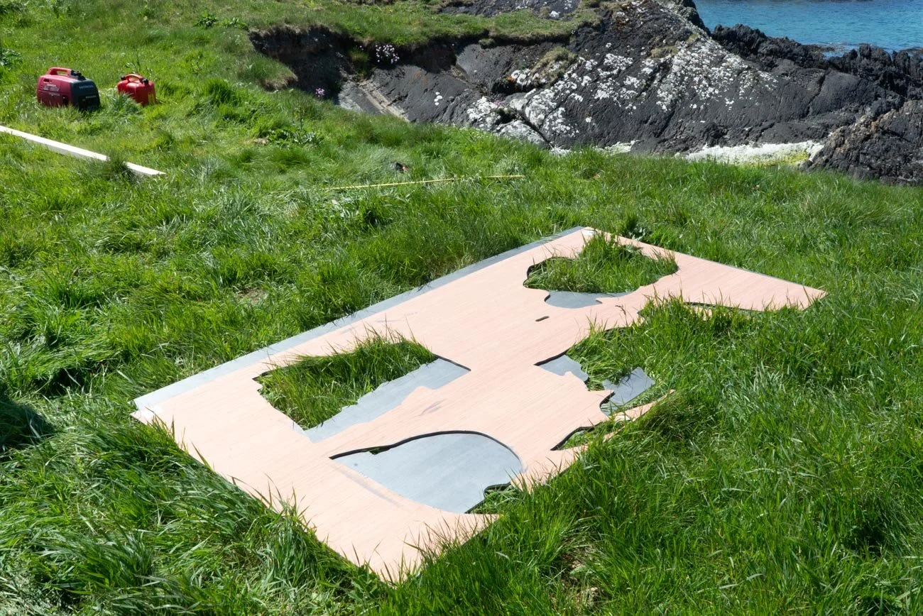 Work in progress for our Vpice Rewilding Art Exhibition on Sherkin island