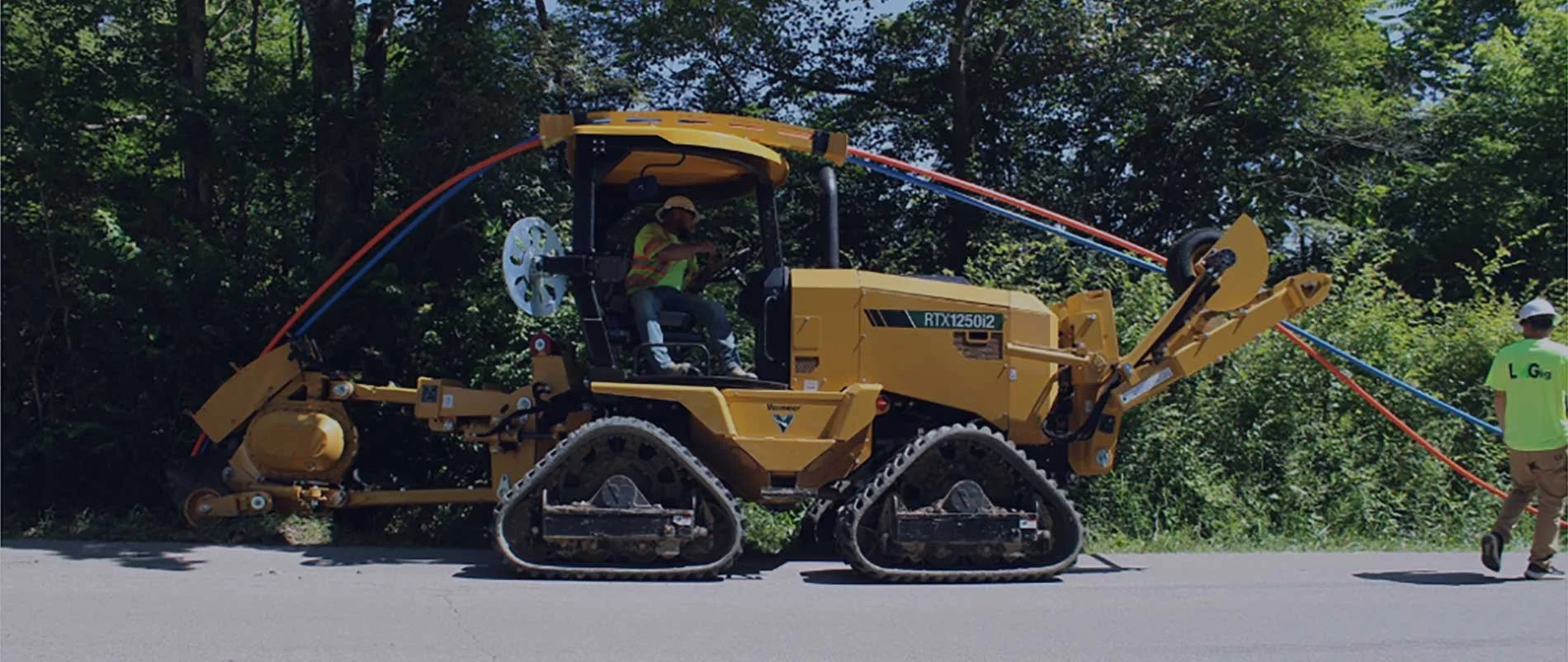 Redbird team using company owned equipment to fully complete job